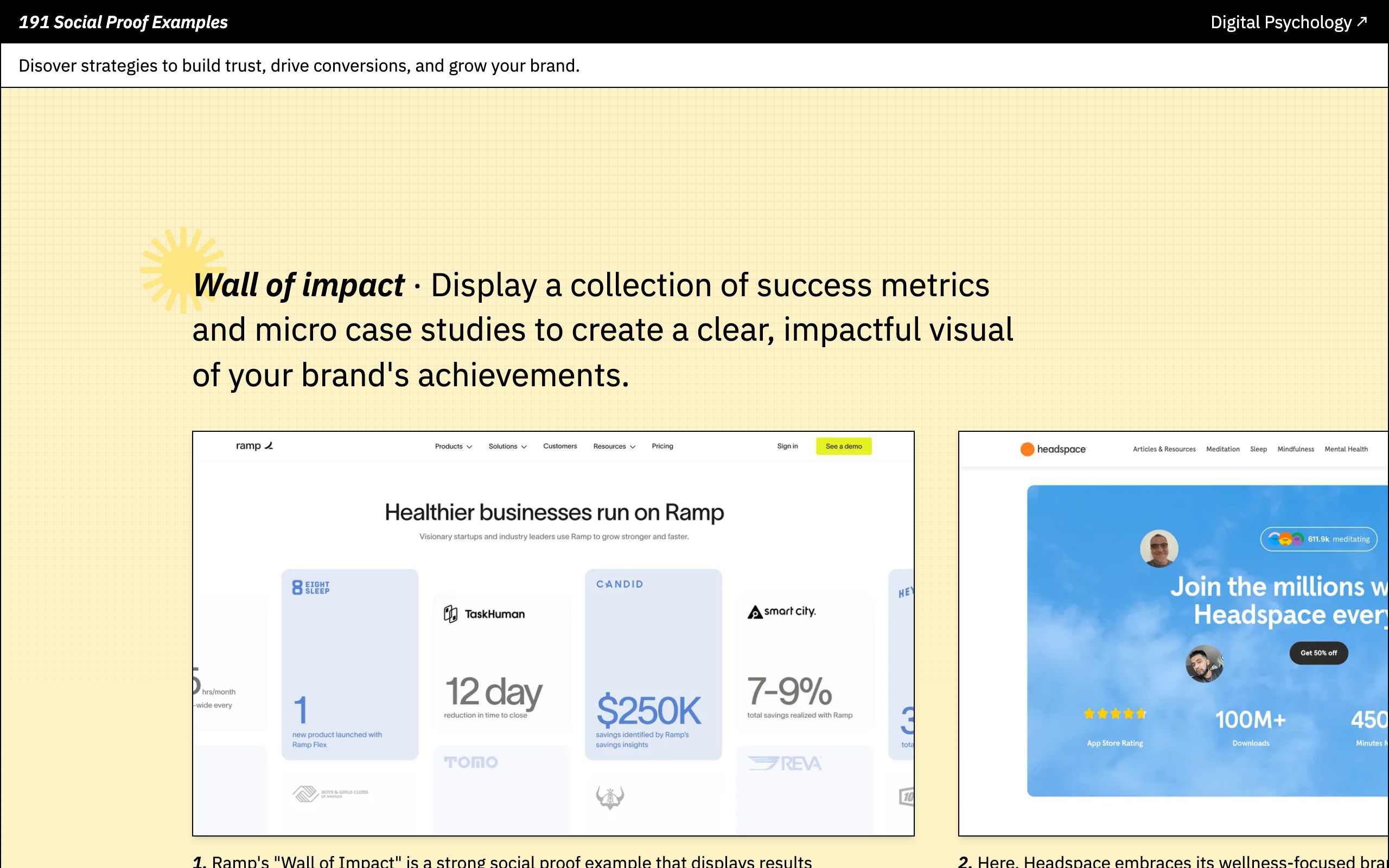 191 Social Proof Examples screenshot