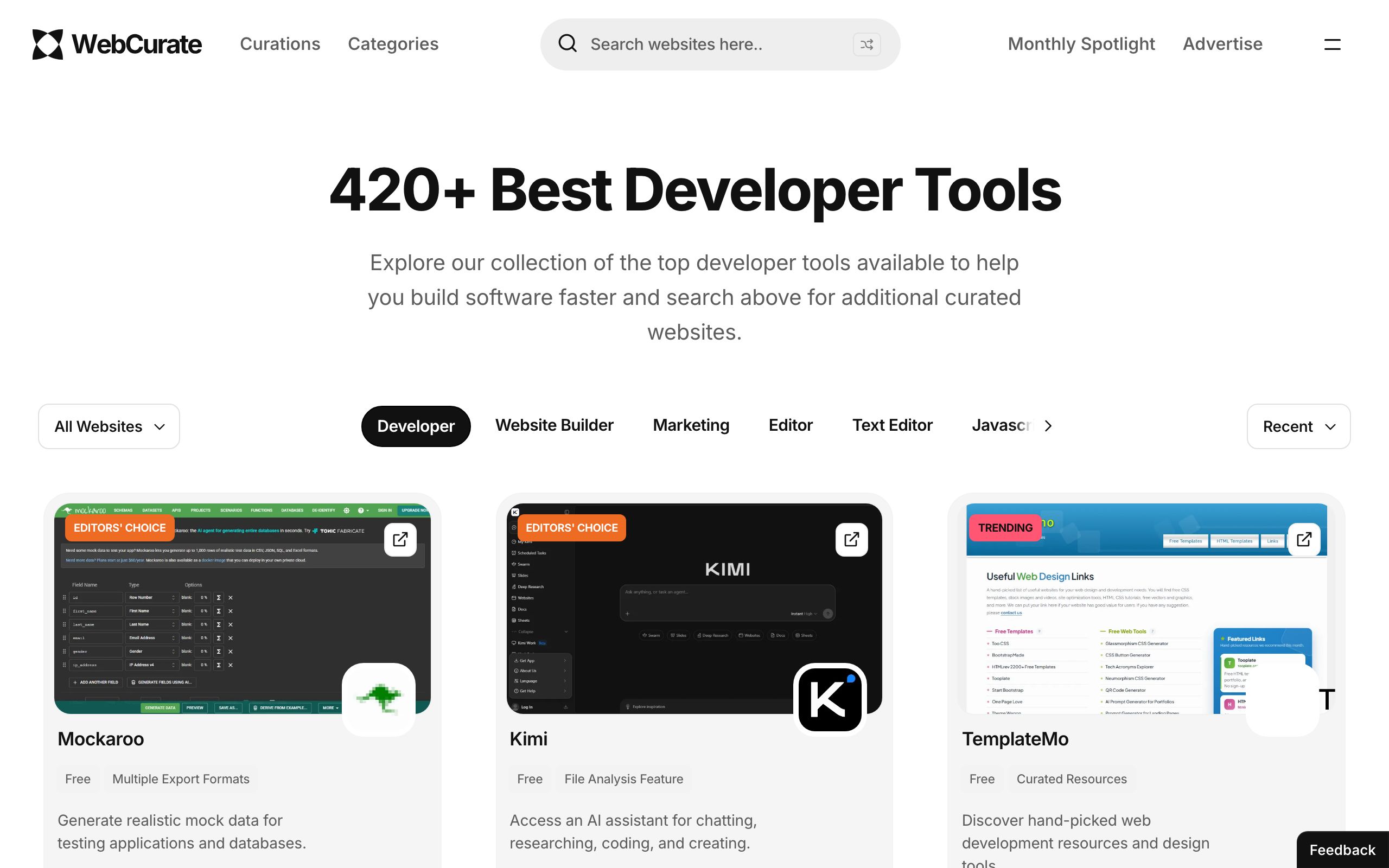 420+ Best Developer Tools screenshot