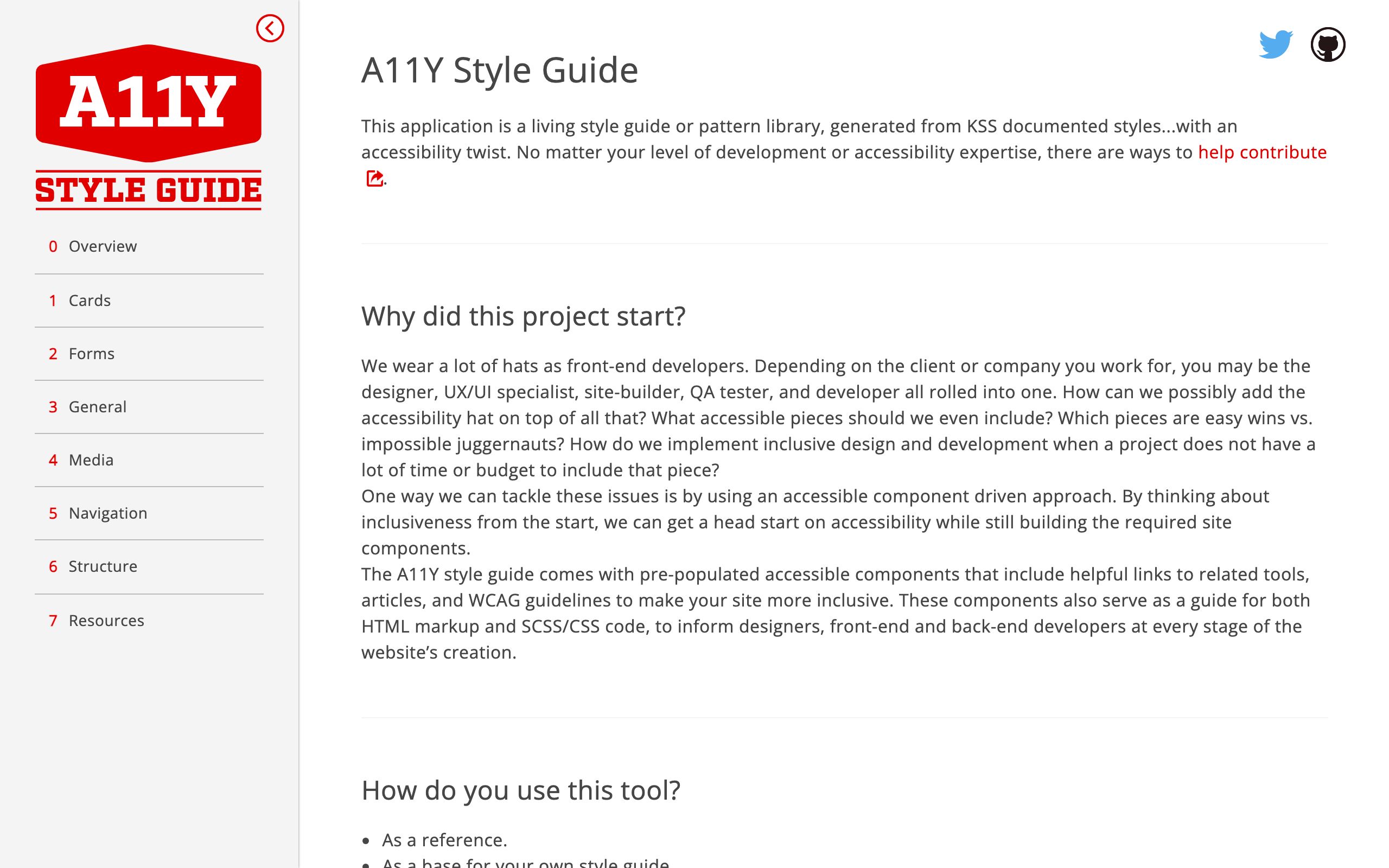A11Y Style Guide screenshot