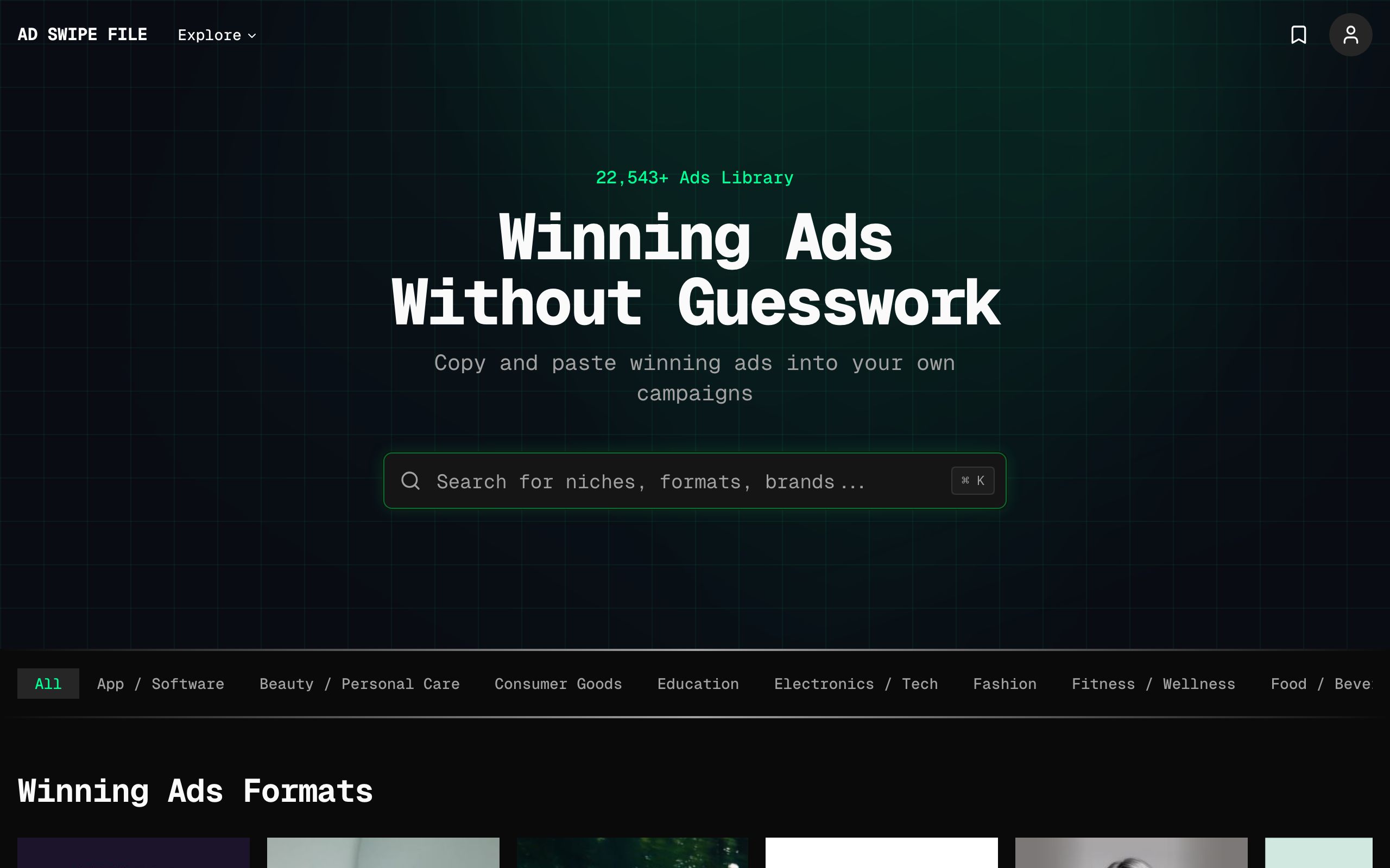 AdSwipeFile screenshot