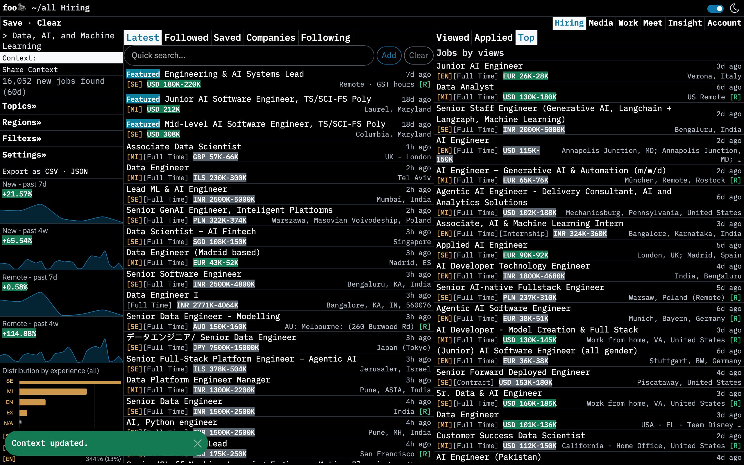 AI and Data Science Jobs screenshot