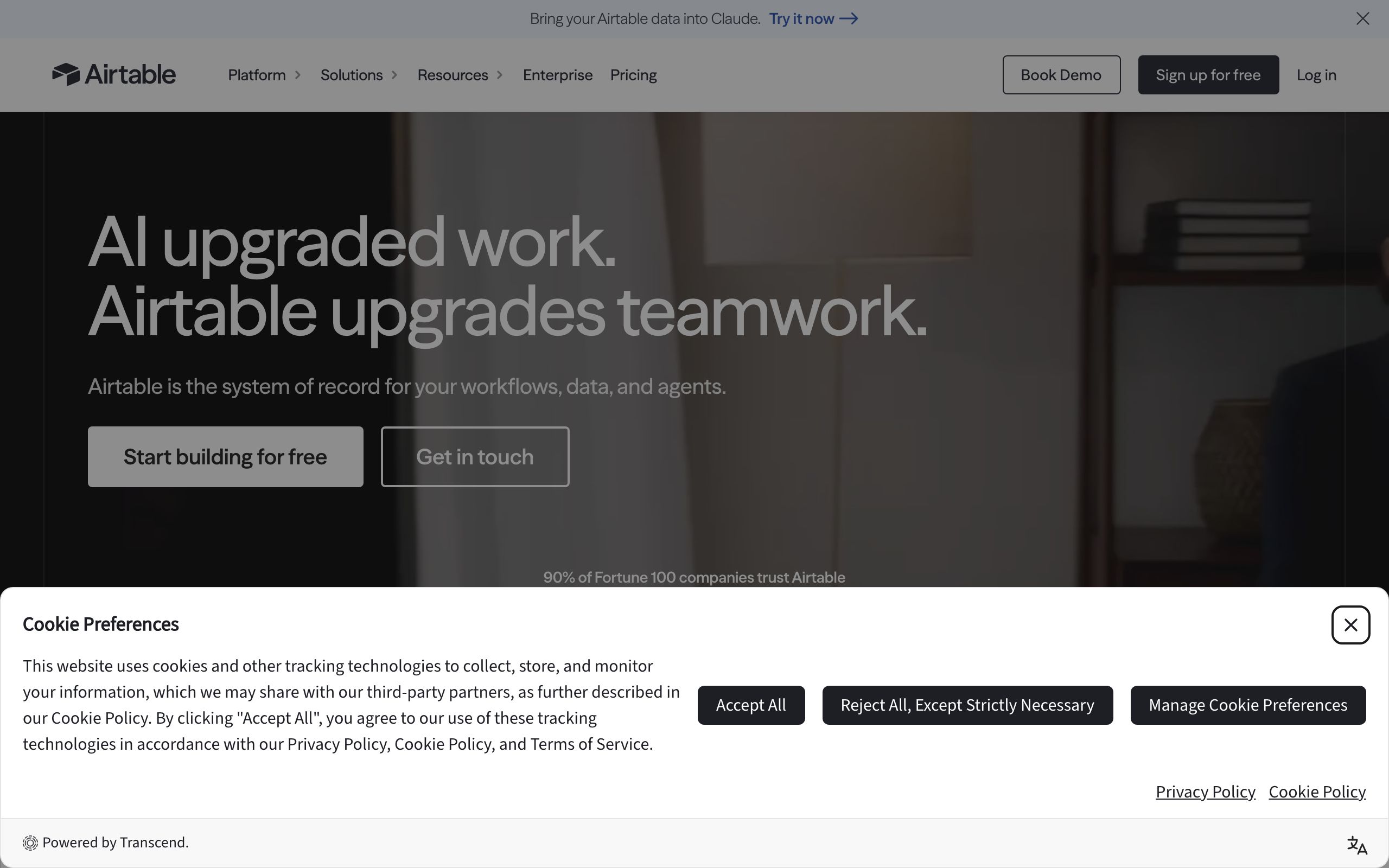 Airtable screenshot