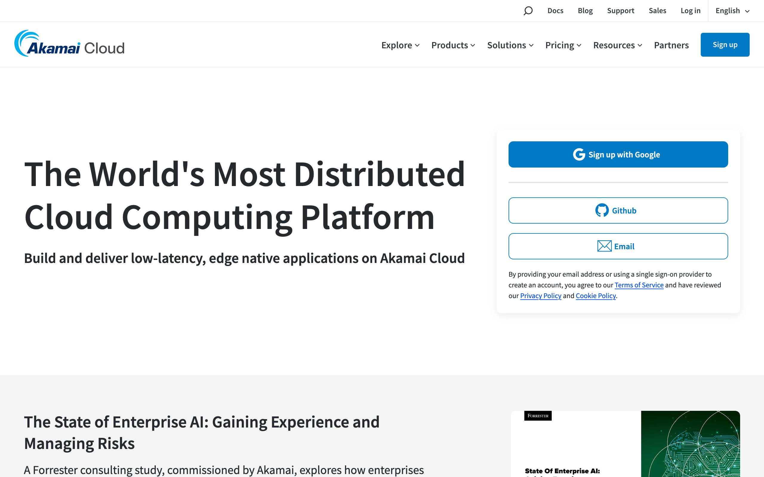 Akamai Cloud Computing screenshot