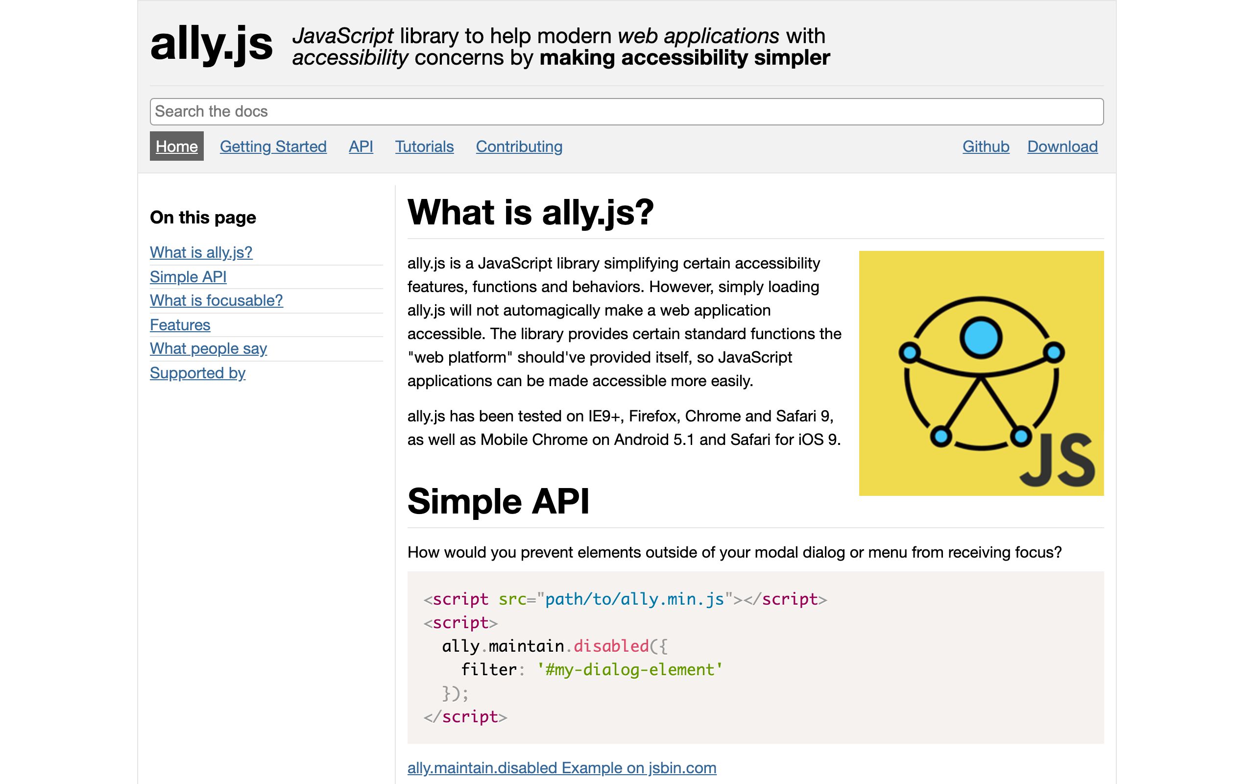ally.js screenshot