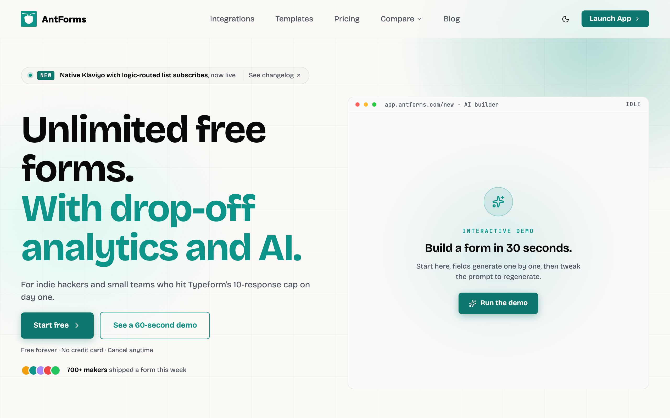 AntForms screenshot