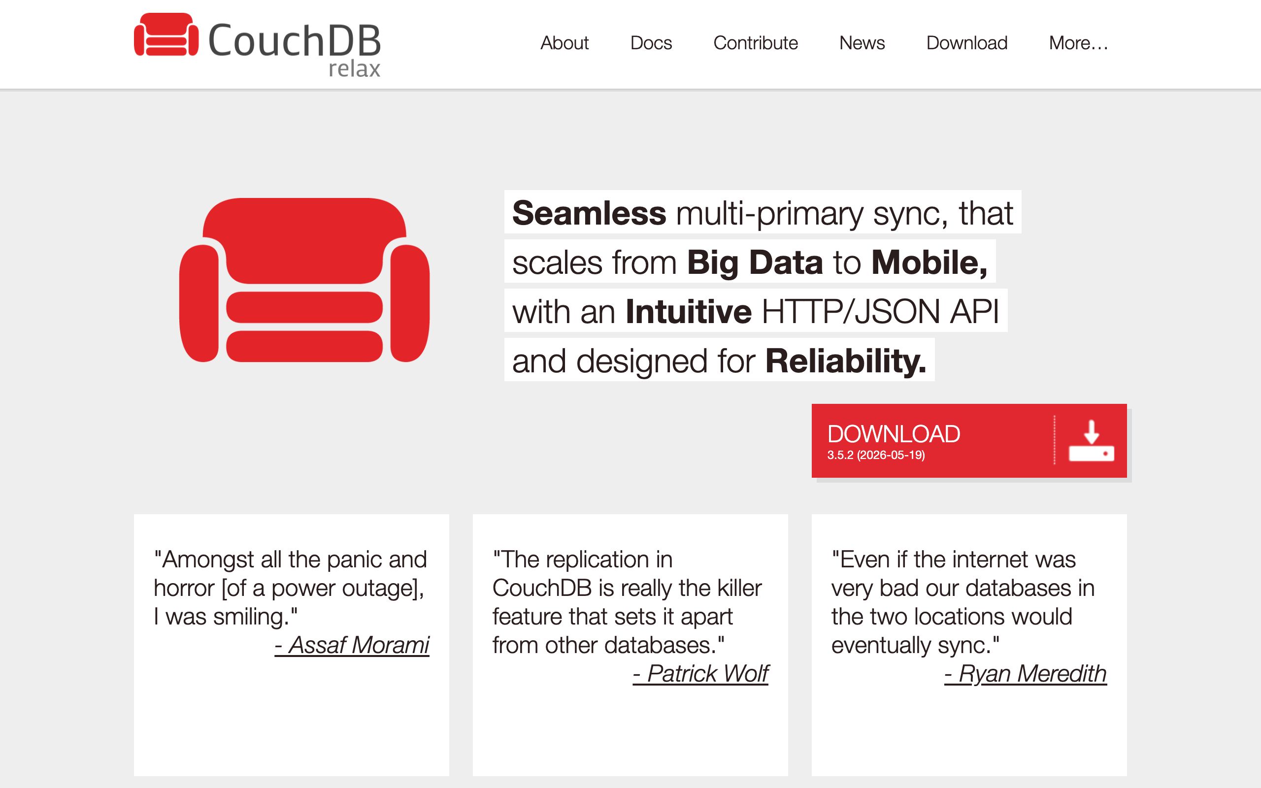 Apache CouchDB screenshot