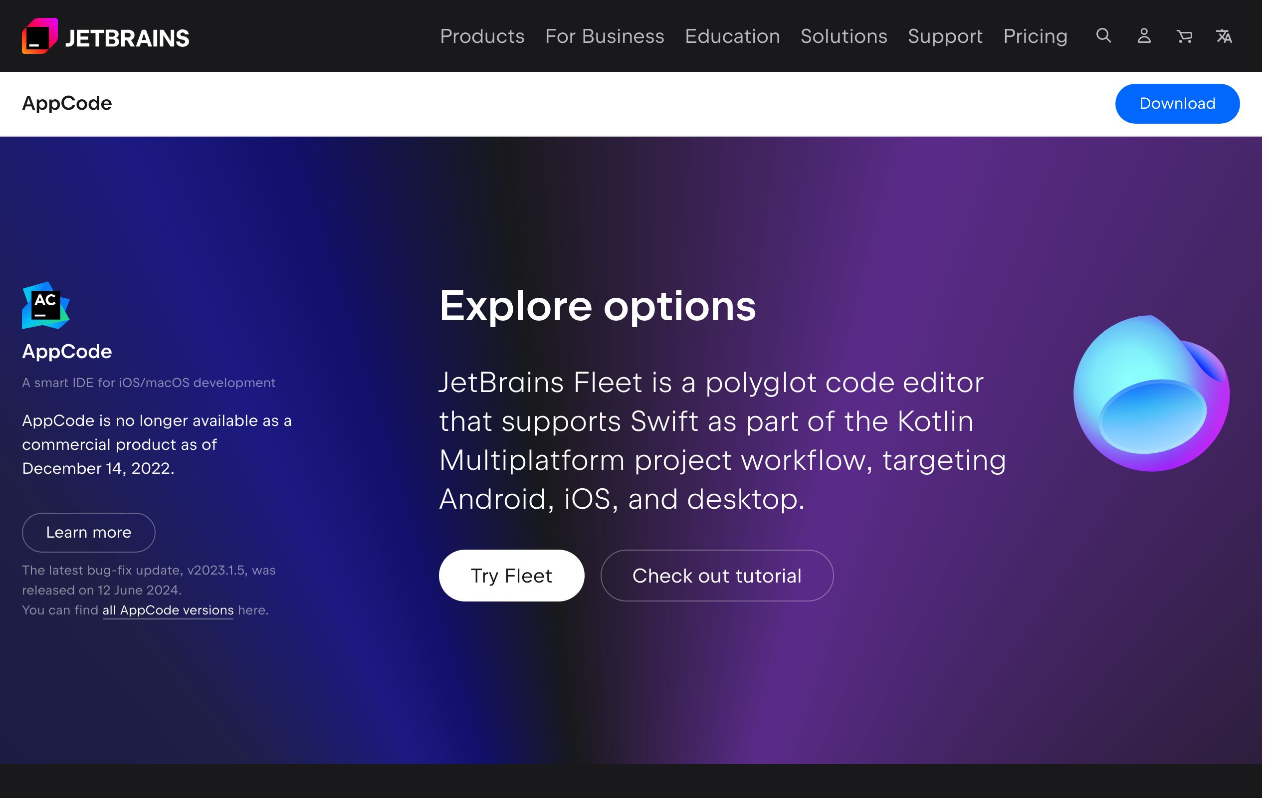 AppCode screenshot