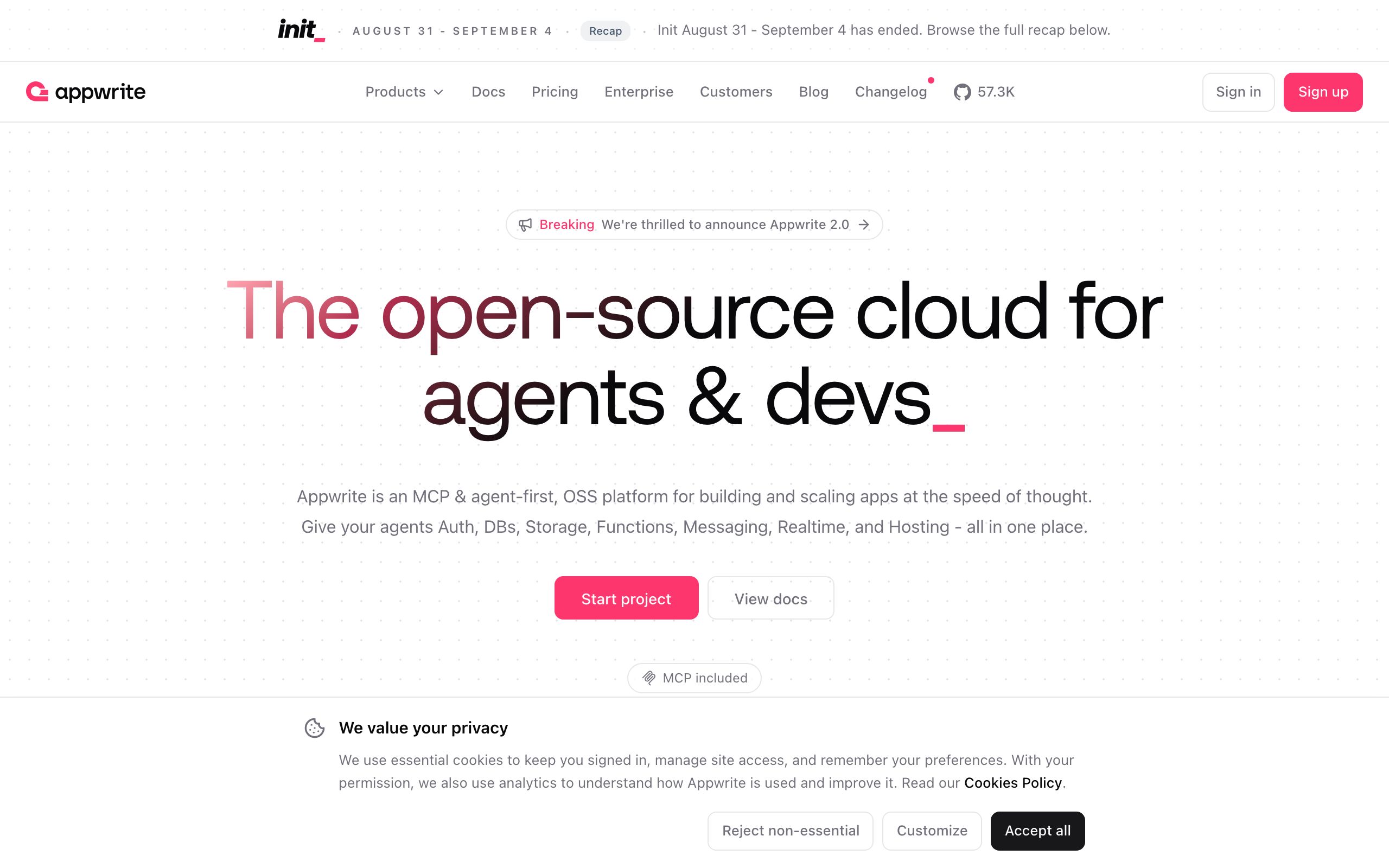Appwrite screenshot