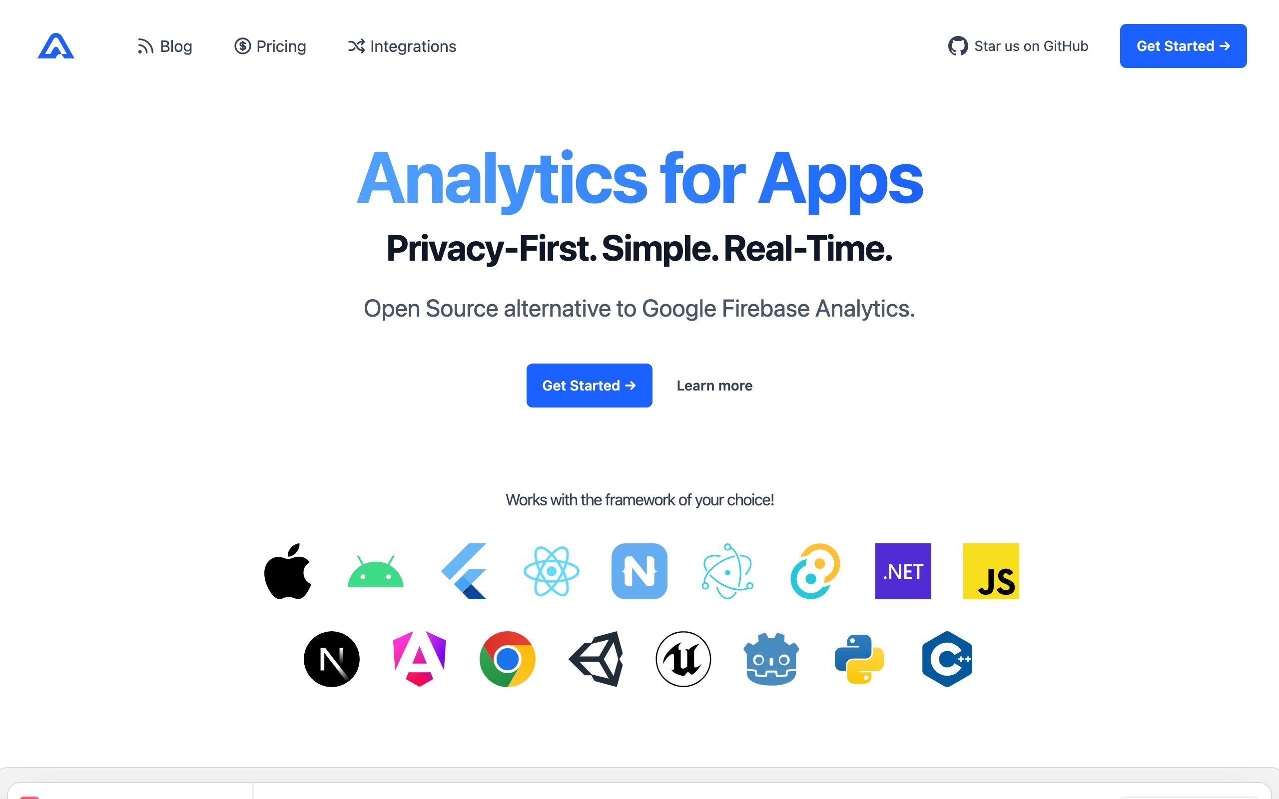 Aptabase screenshot