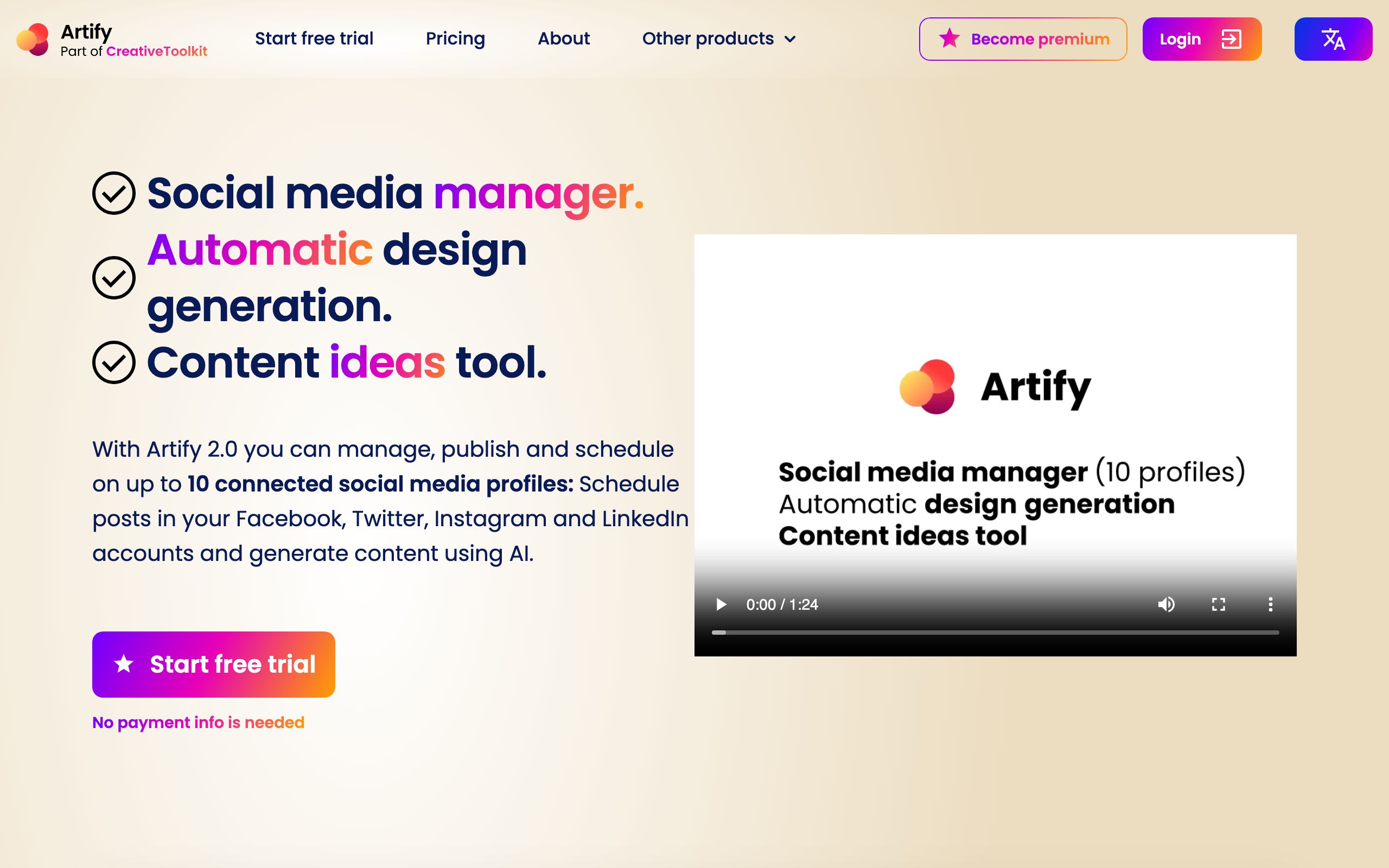 Artify screenshot