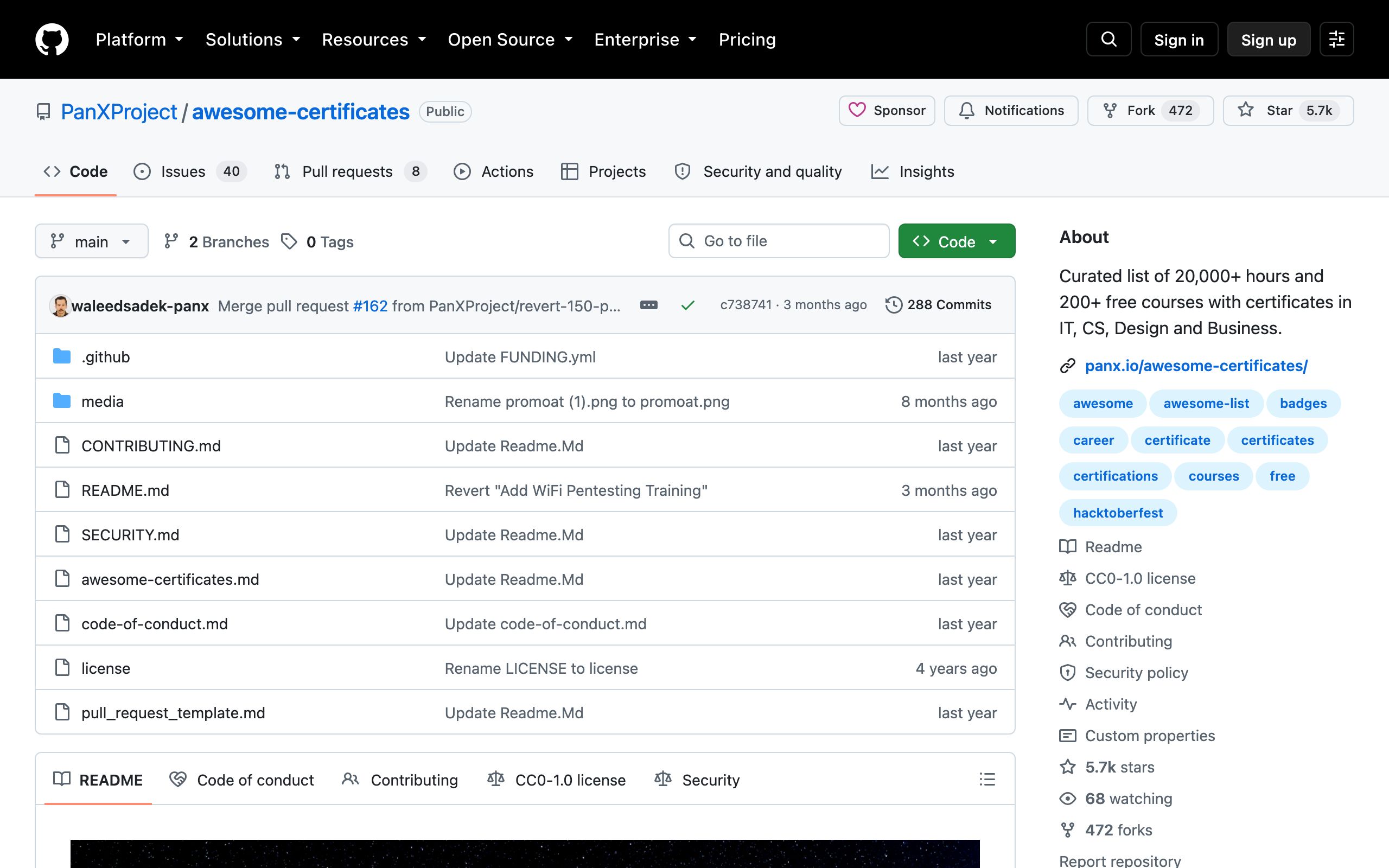 Awesome Certificates screenshot