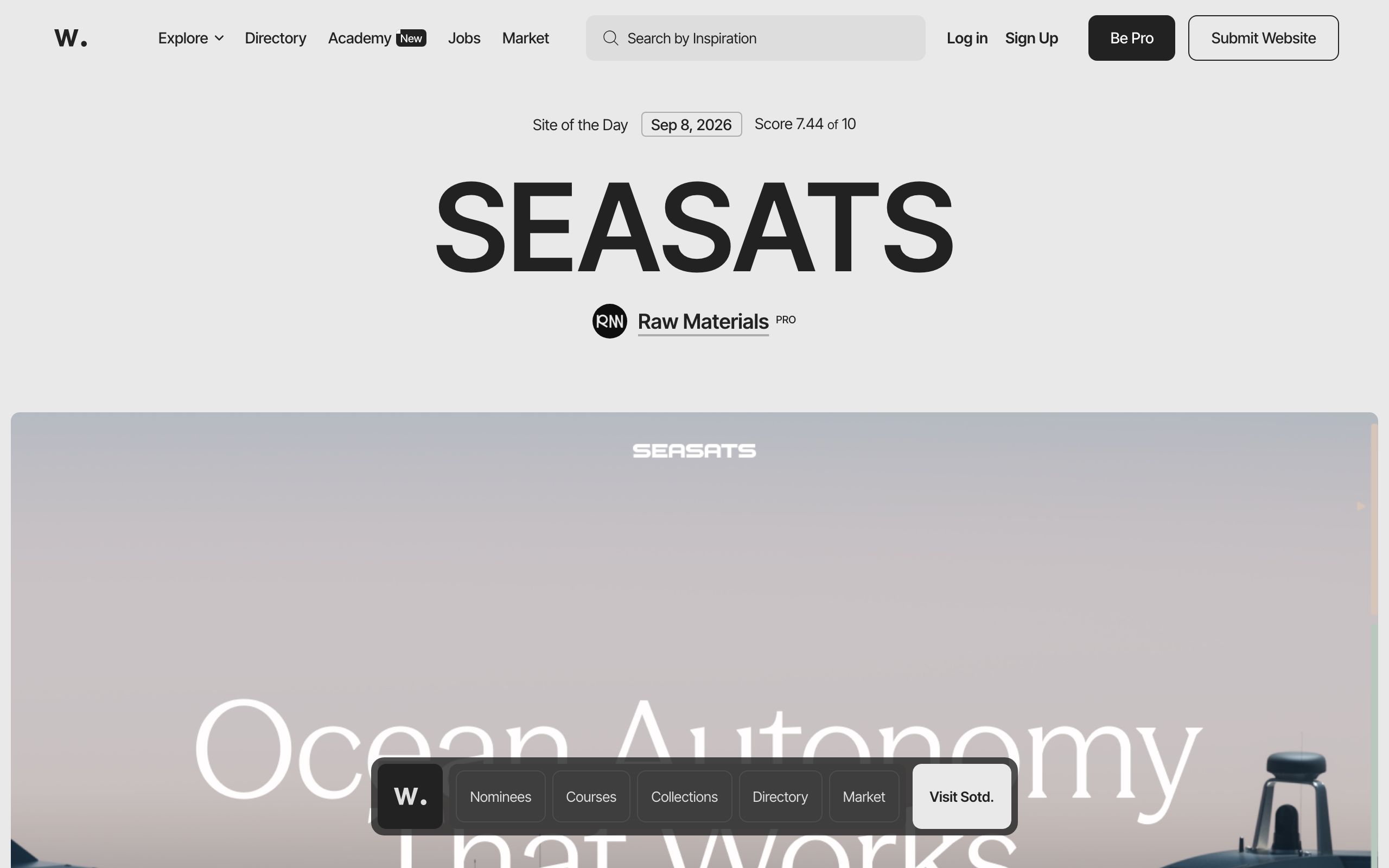 Awwwards screenshot