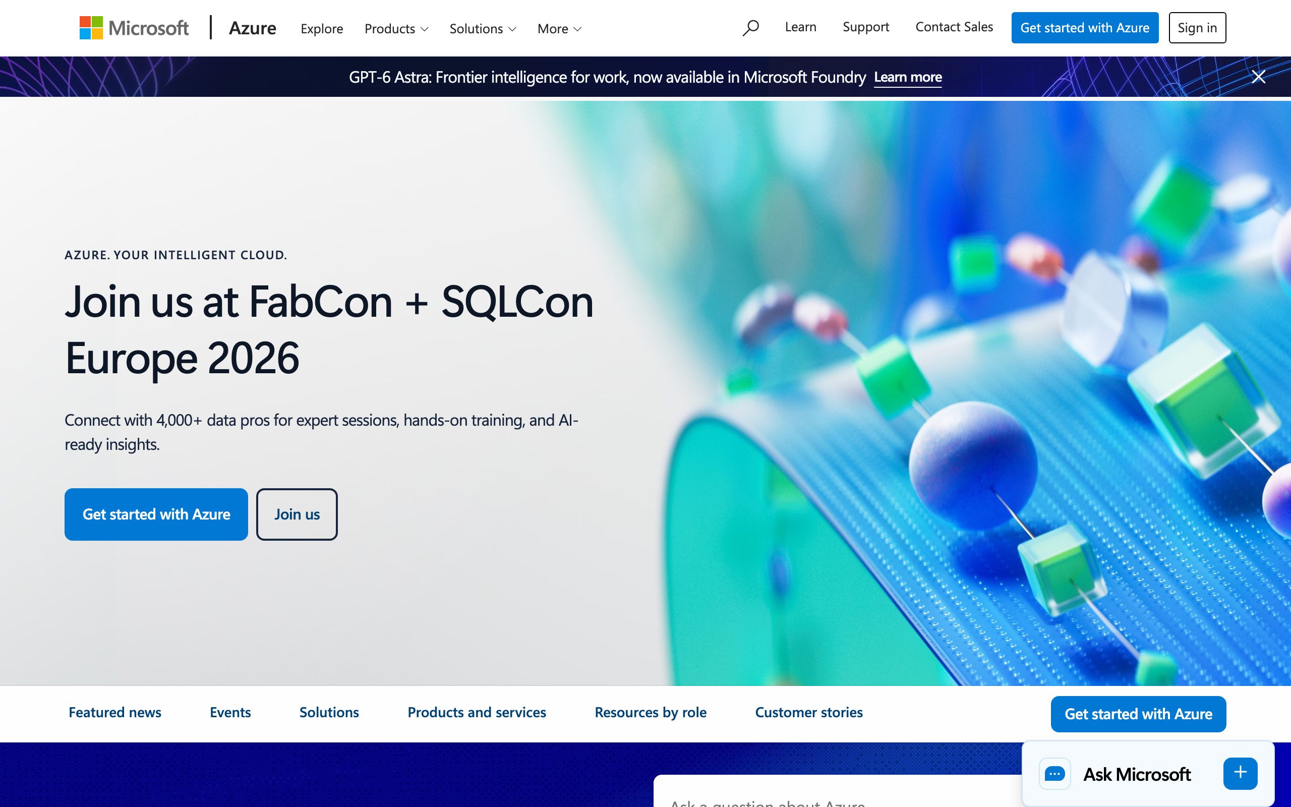 Azure screenshot