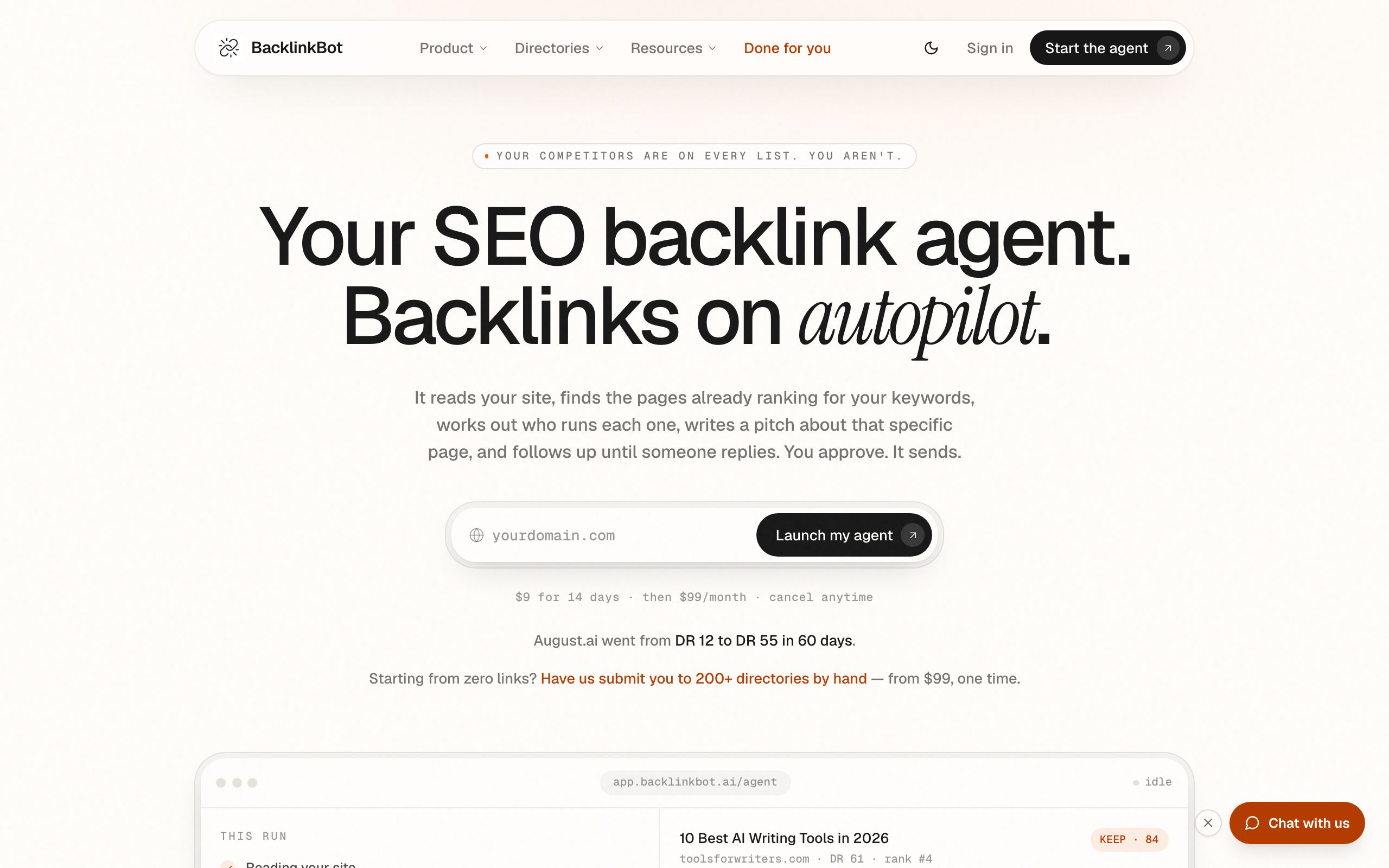 BacklinkBot screenshot