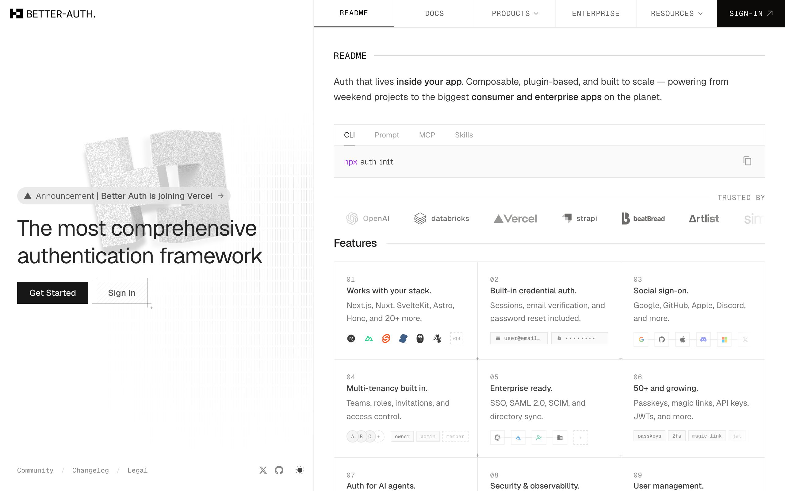 Better Auth screenshot