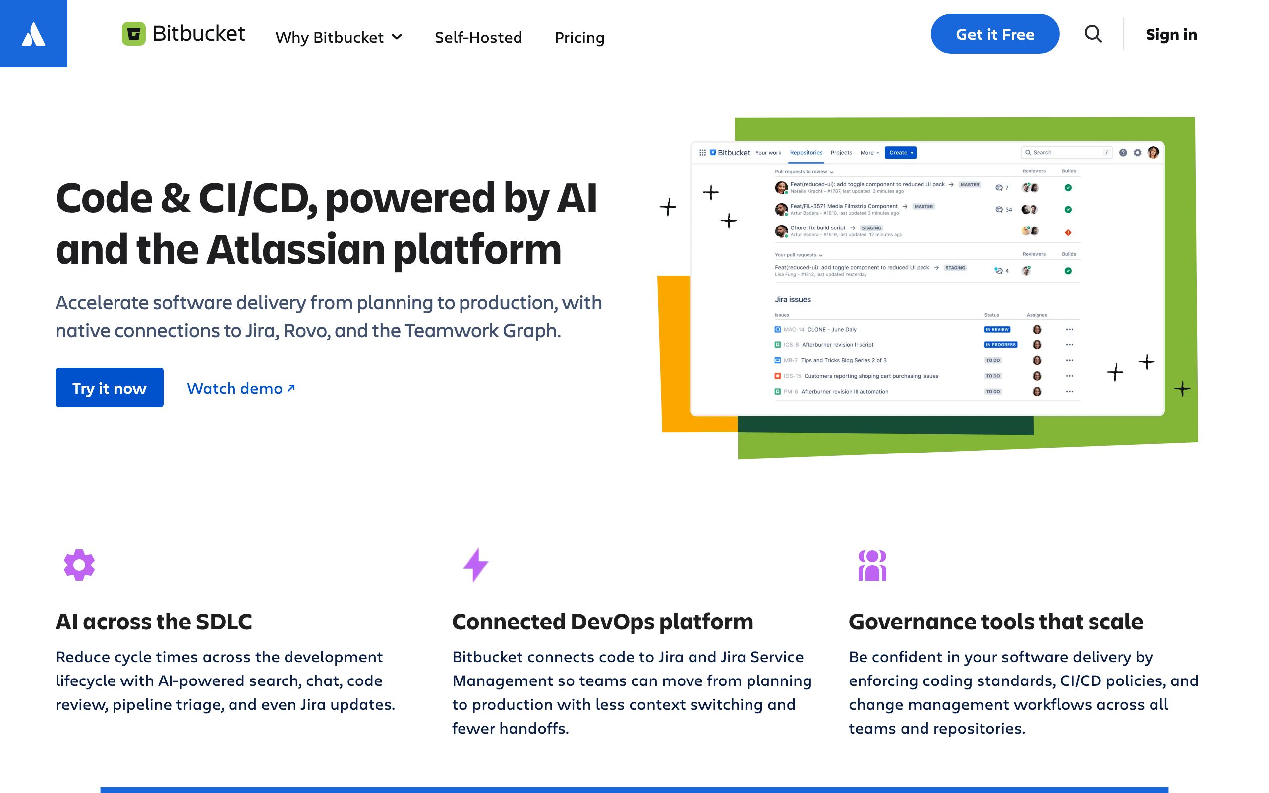 Bitbucket screenshot
