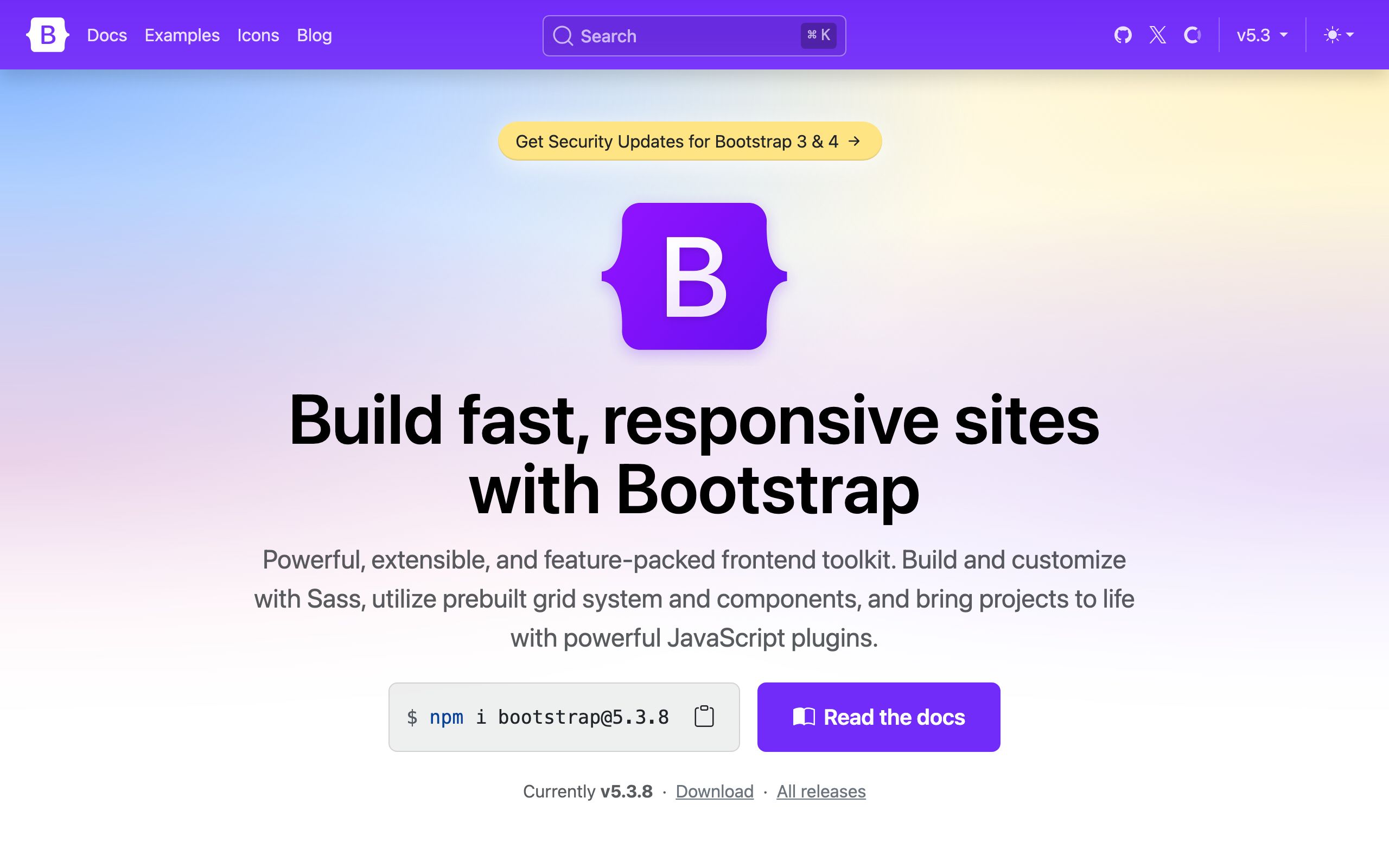 Bootstrap screenshot