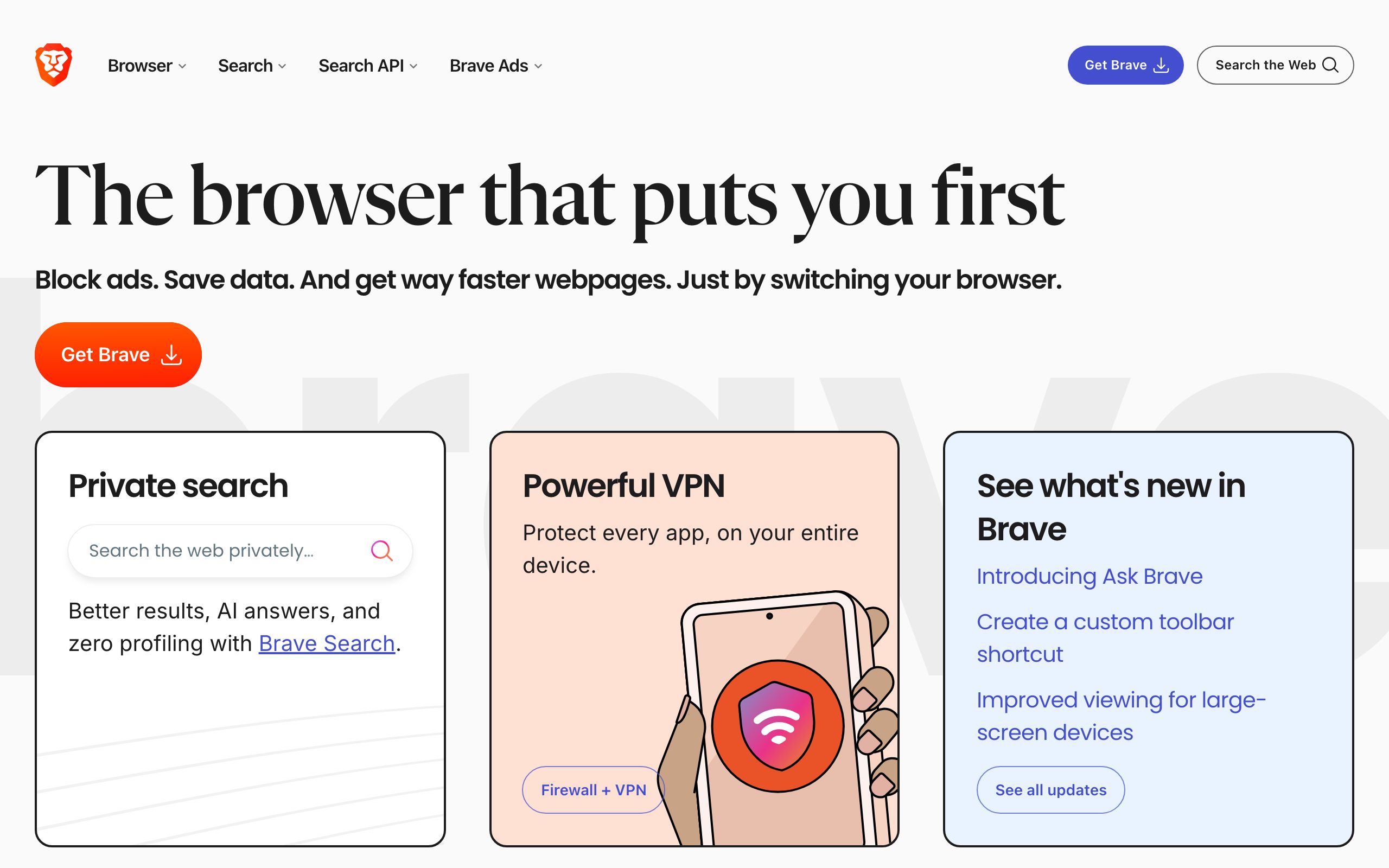 Brave screenshot