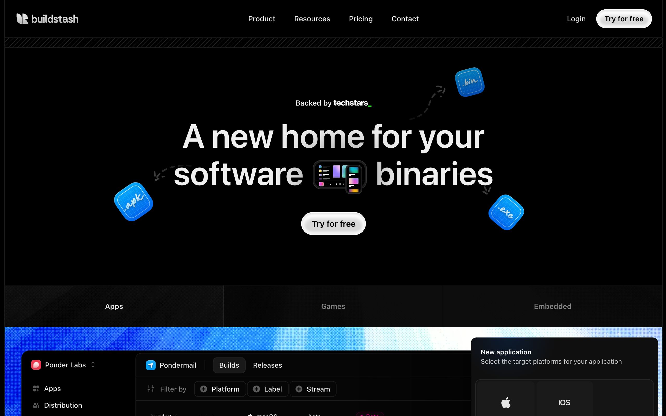 Buildstash screenshot