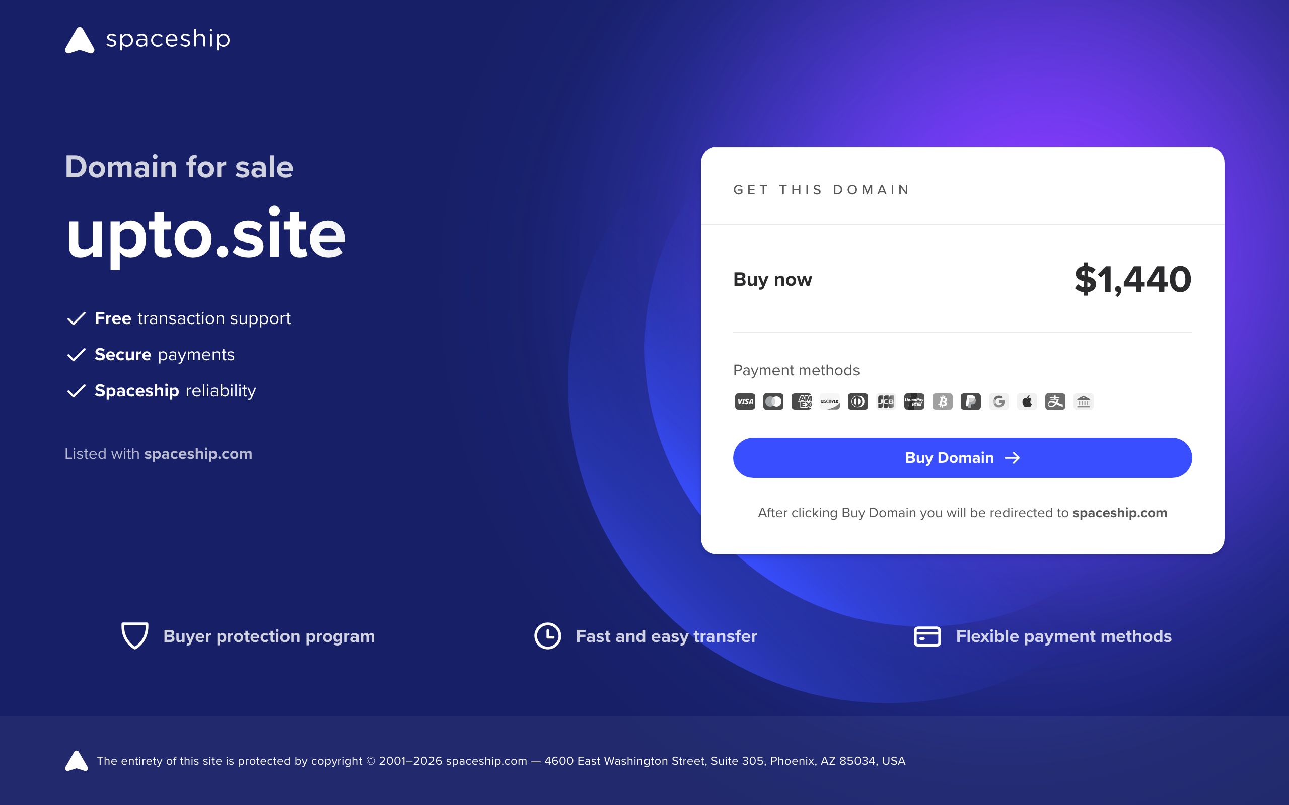 Buy upto.site screenshot