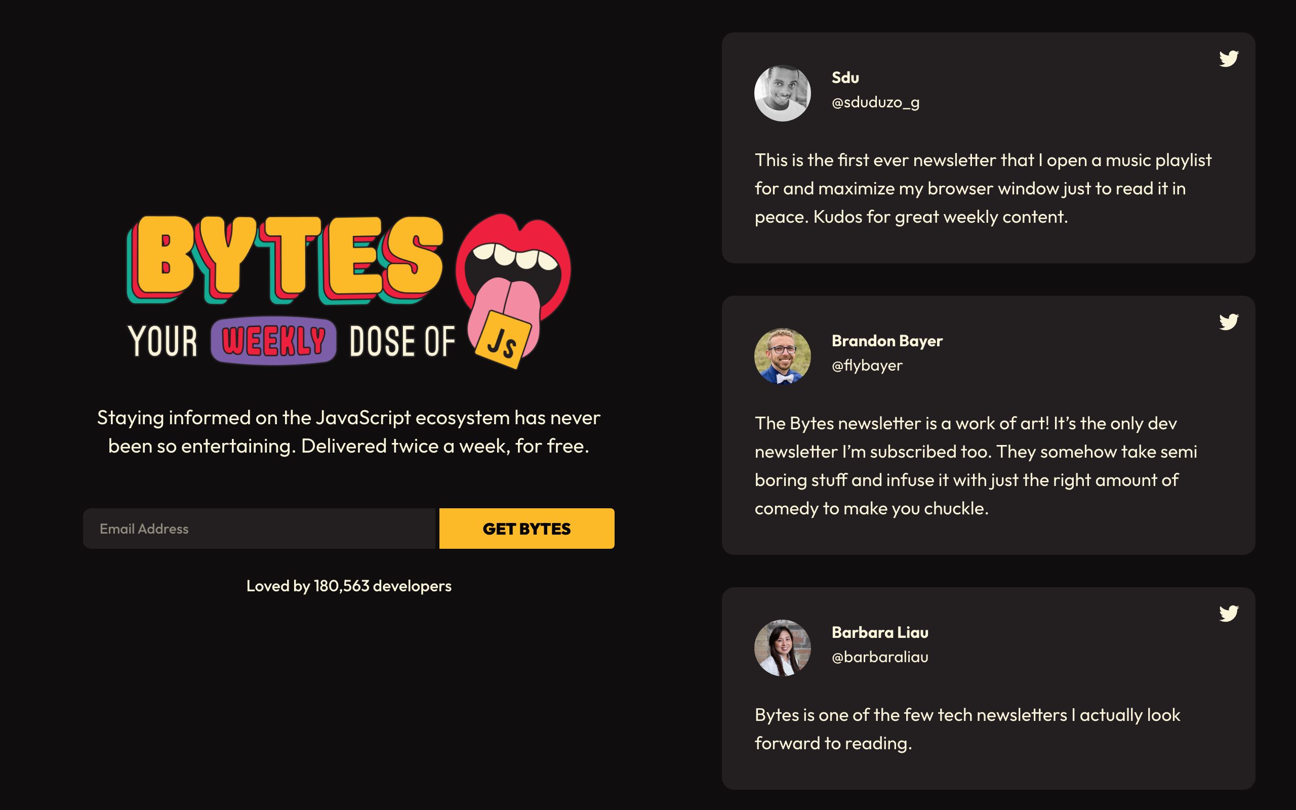 Bytes screenshot
