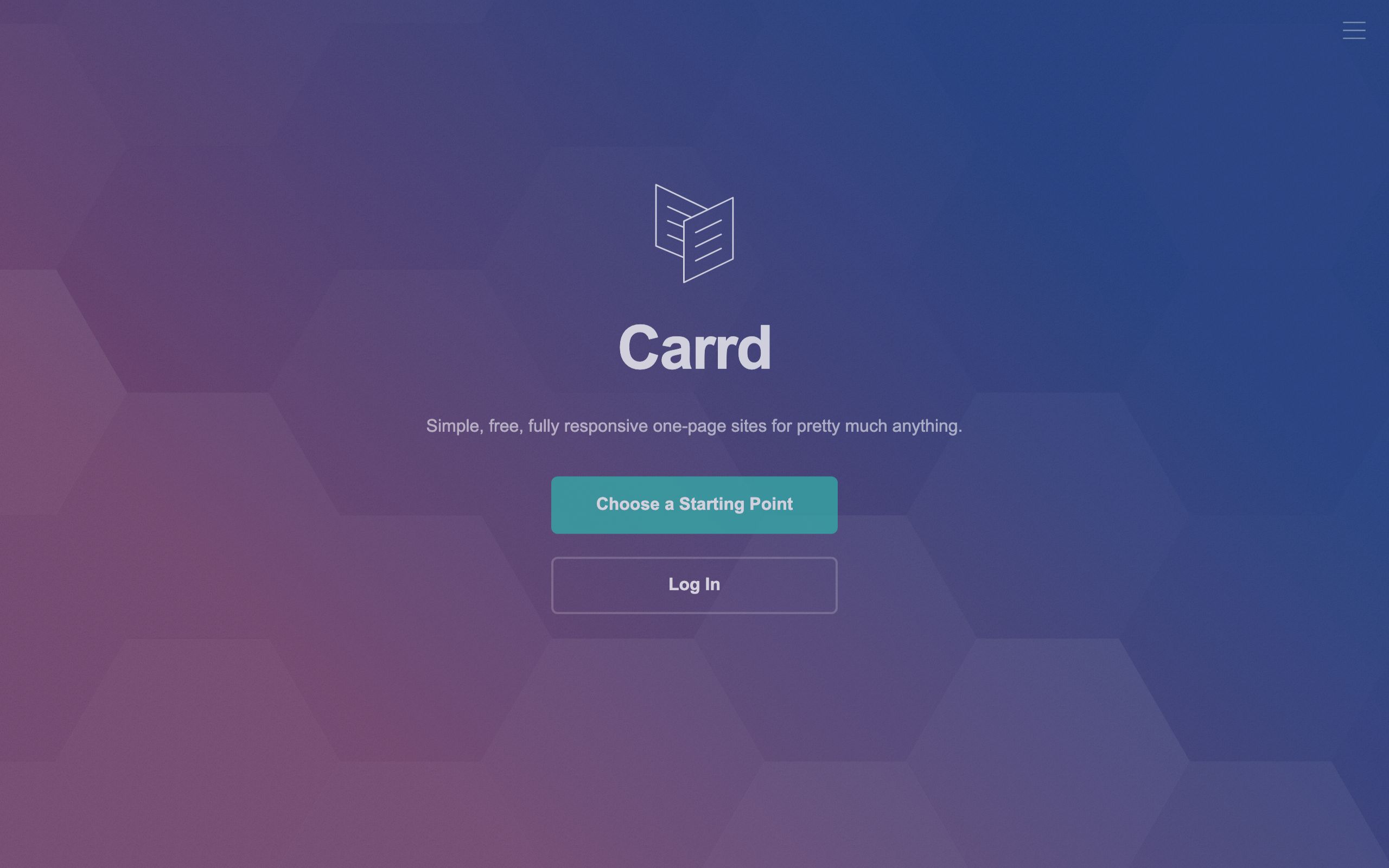 Carrd screenshot