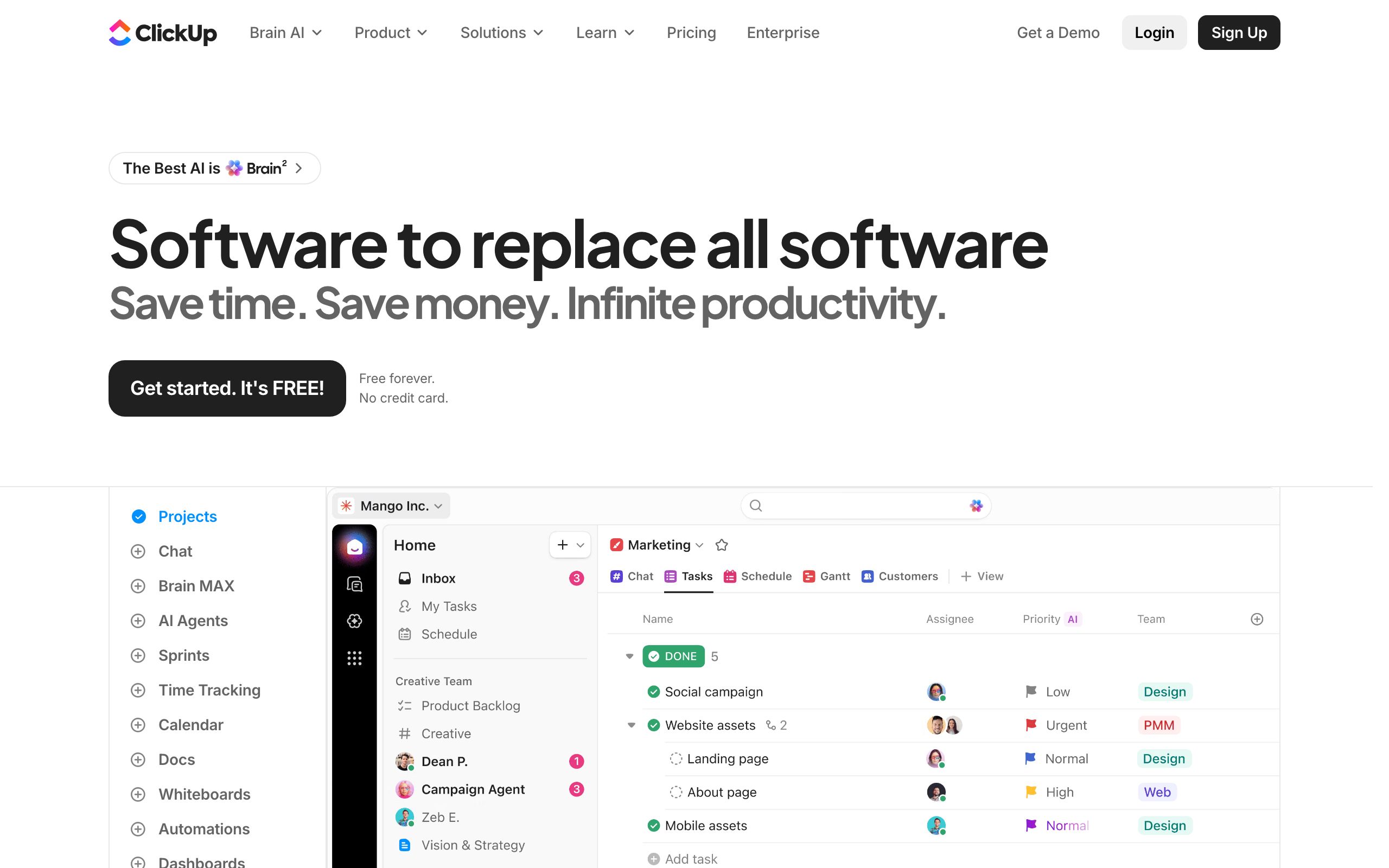 ClickUp screenshot