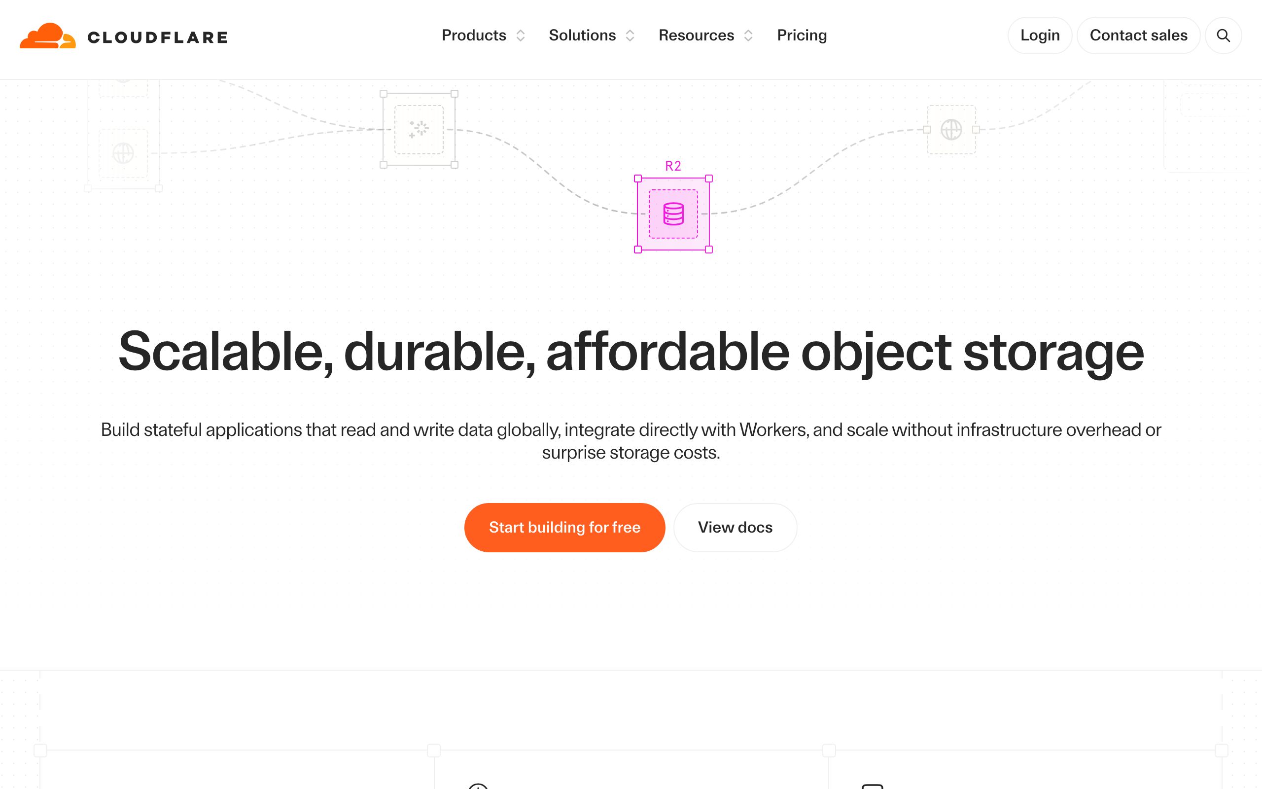 Cloudflare R2 screenshot
