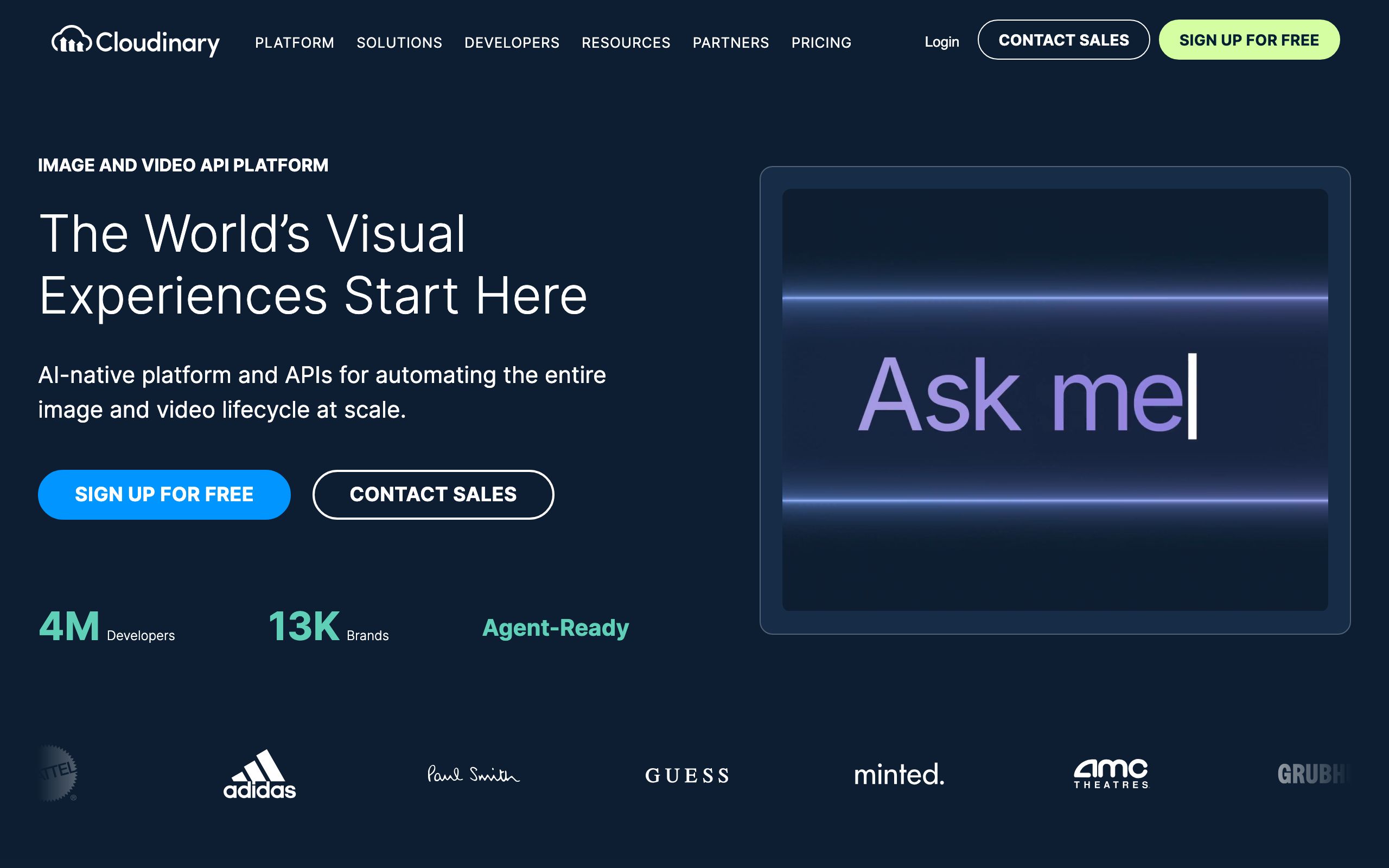 Cloudinary screenshot