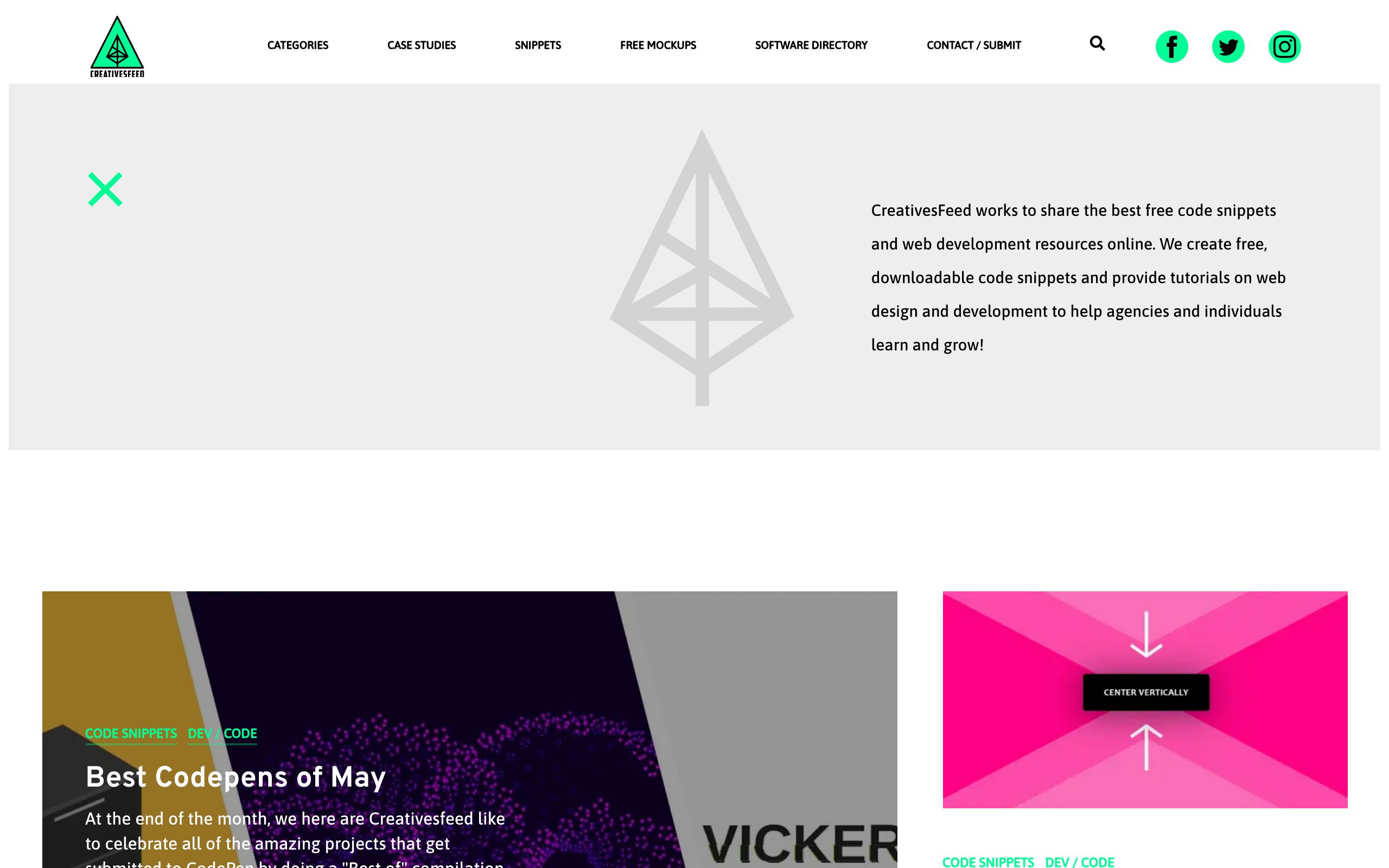 Code Snippets screenshot
