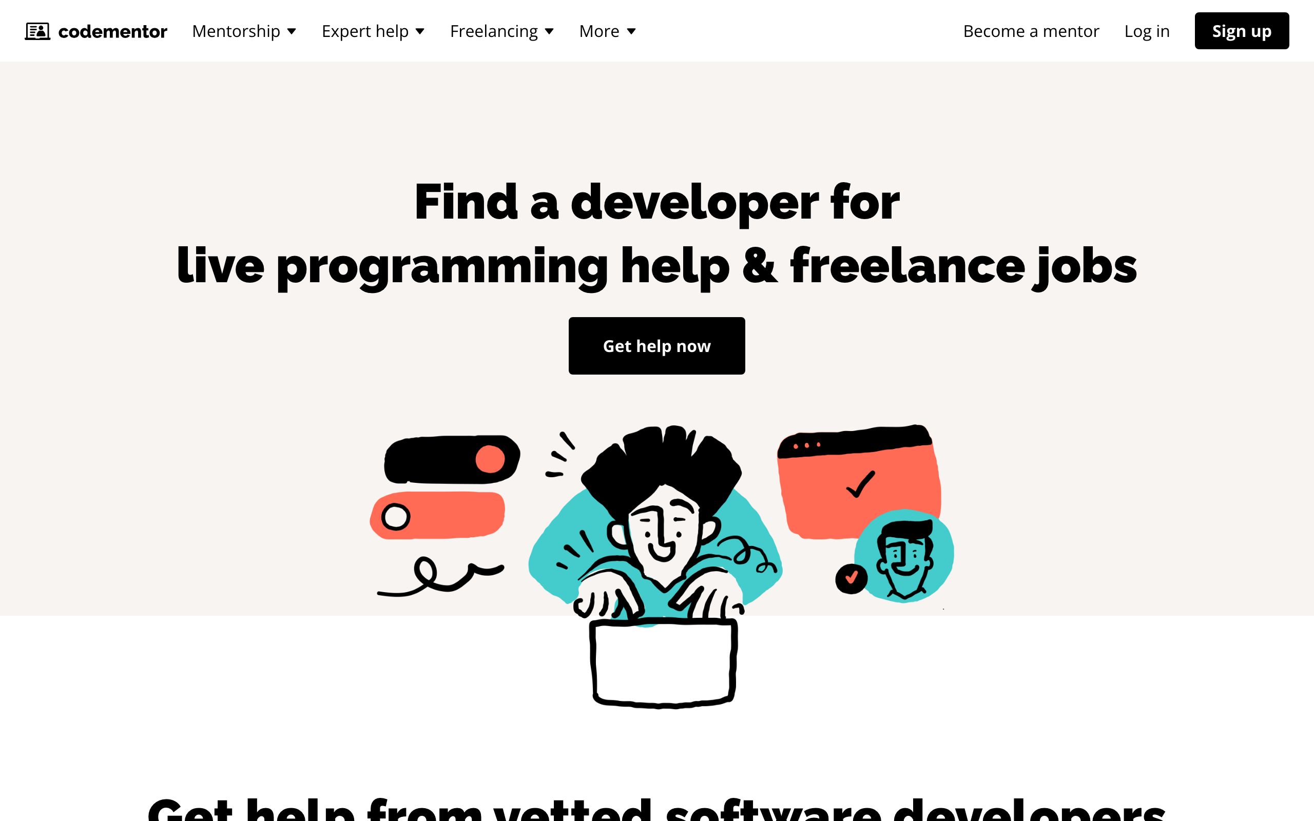 Codementor screenshot