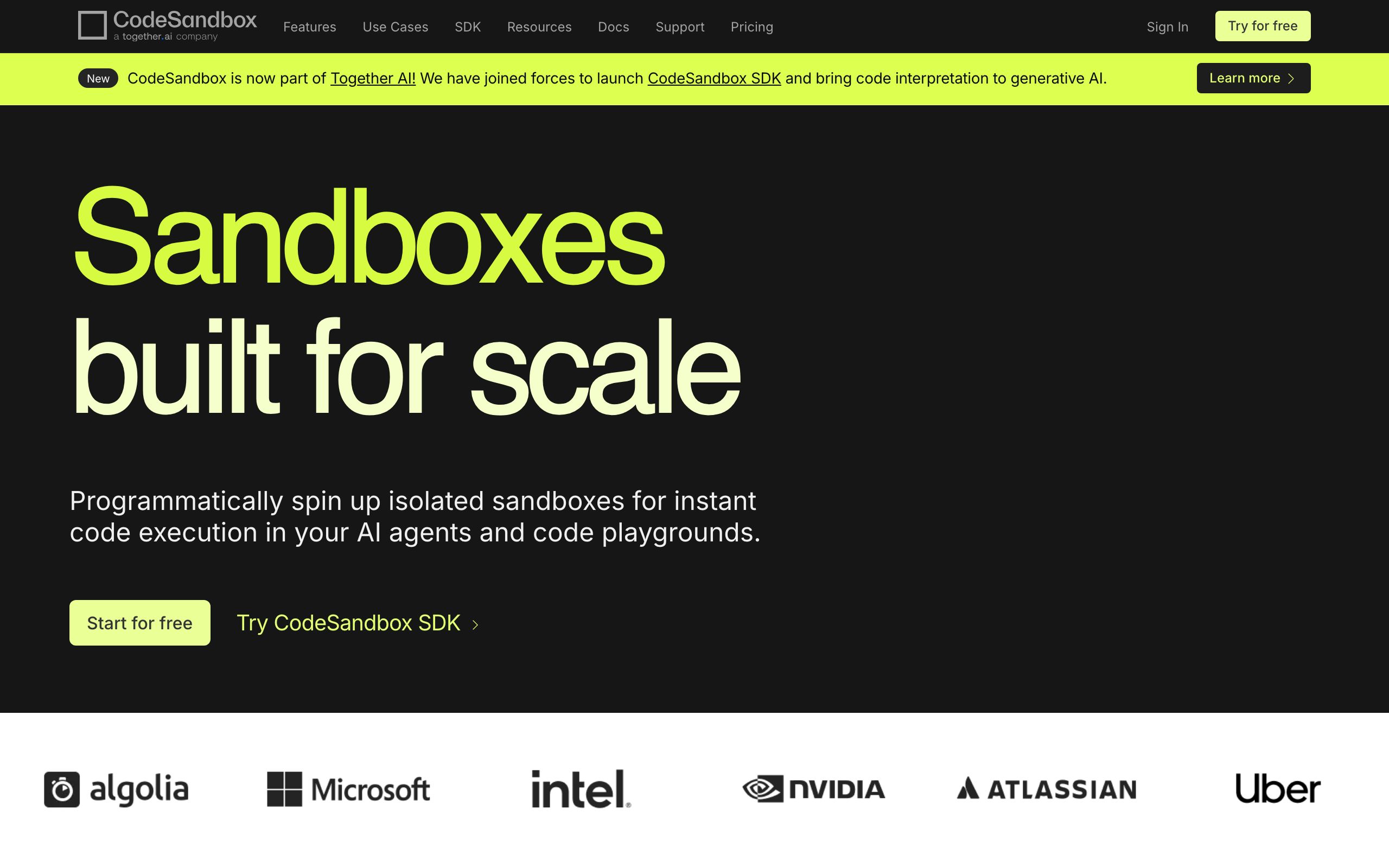 CodeSandbox screenshot