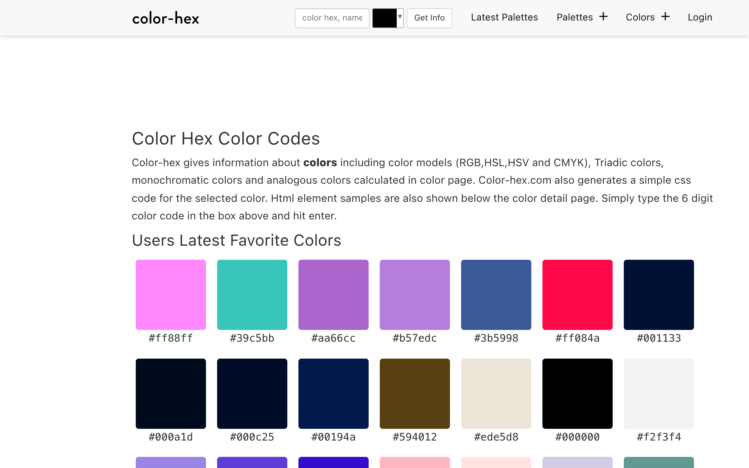Color Hex screenshot