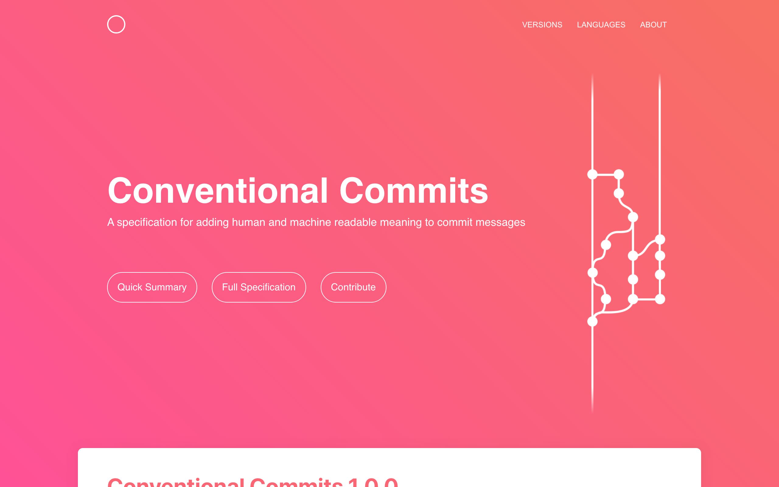 Conventional Commits screenshot