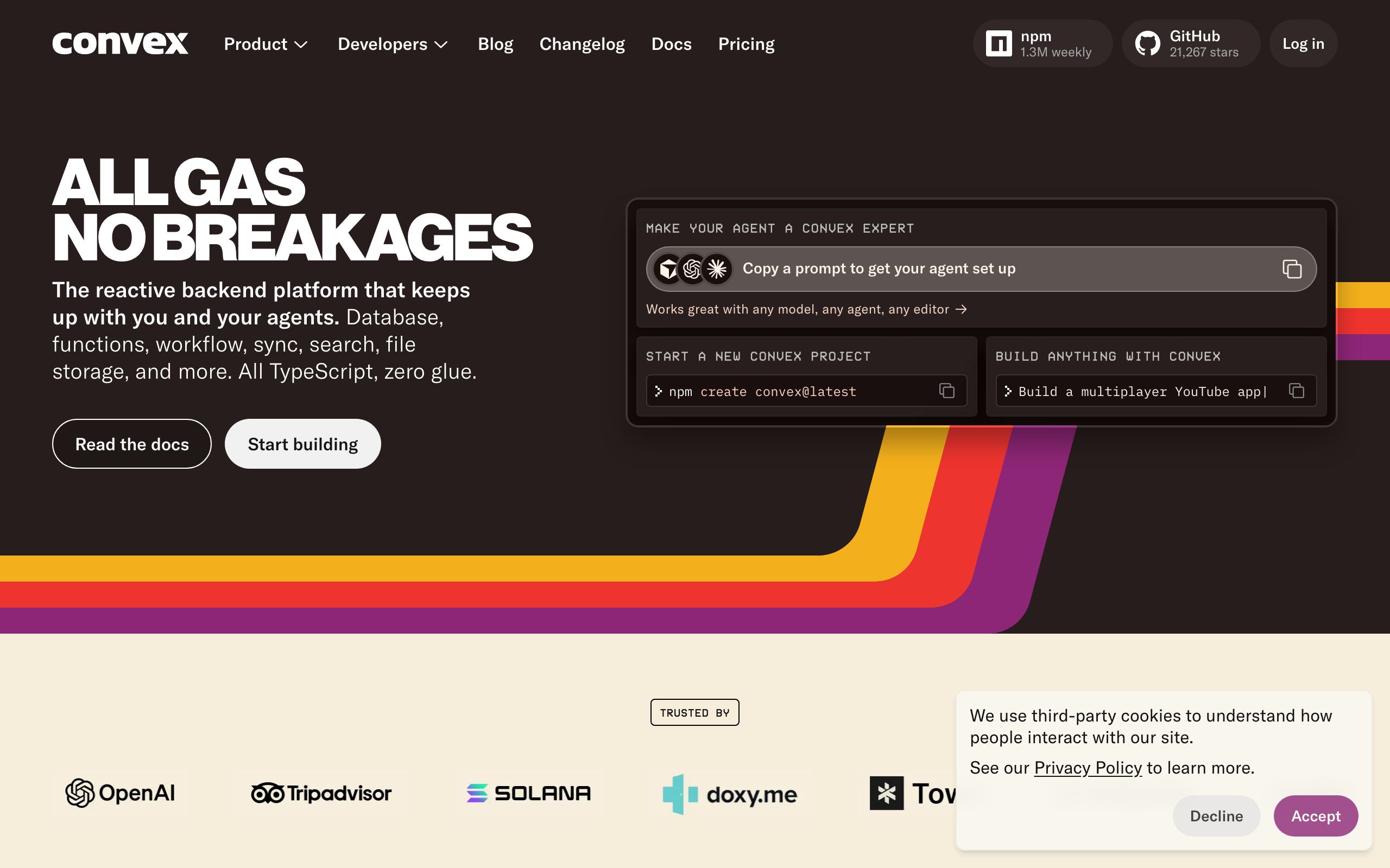 Convex screenshot