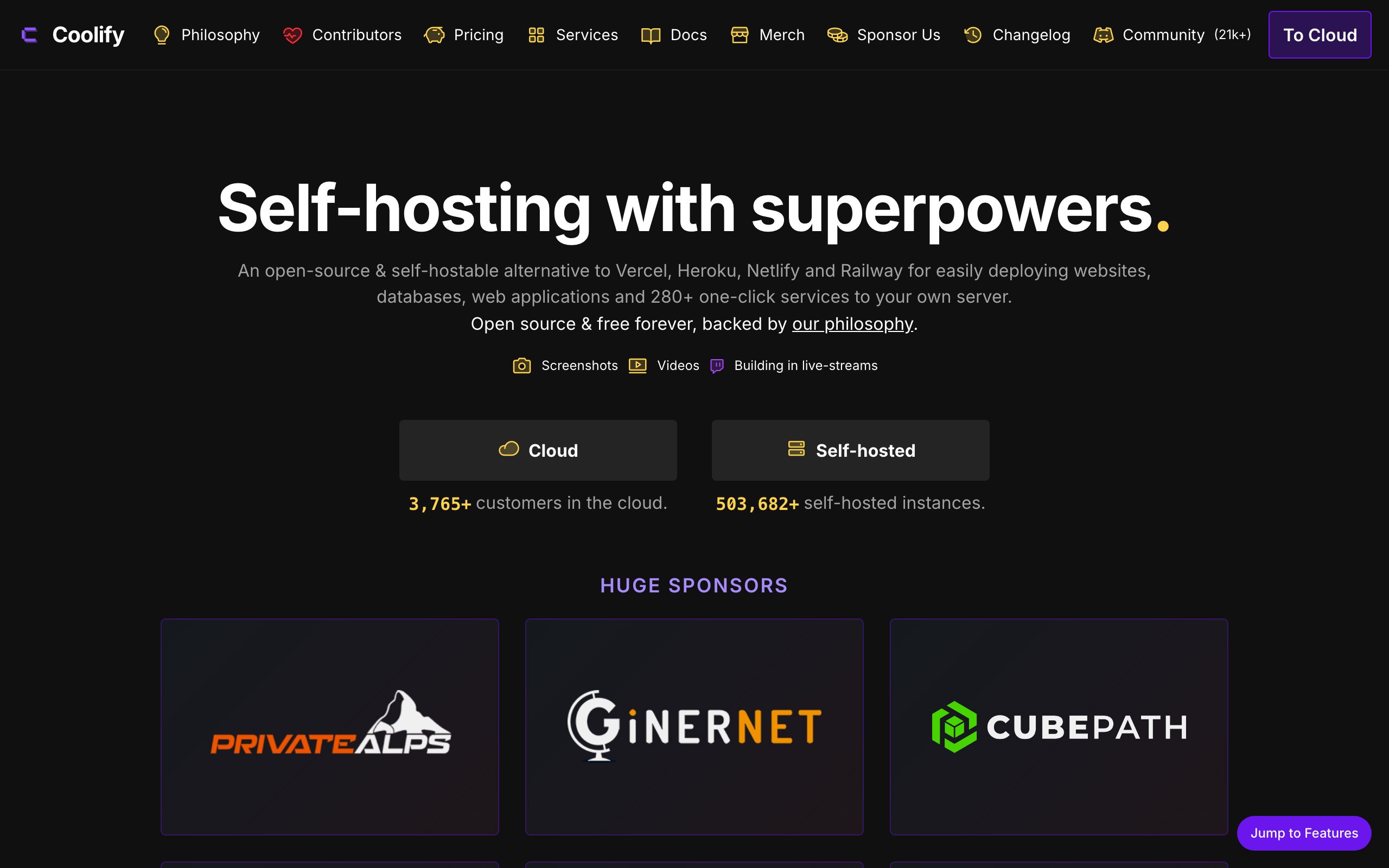 Coolify screenshot