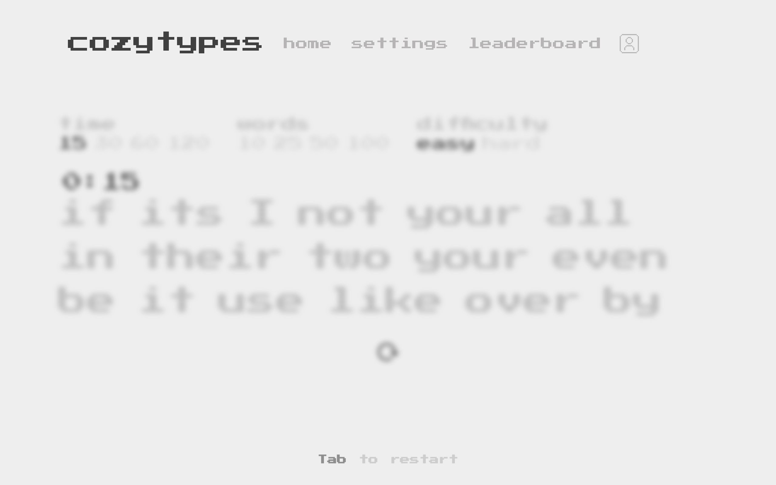 cozytypes screenshot