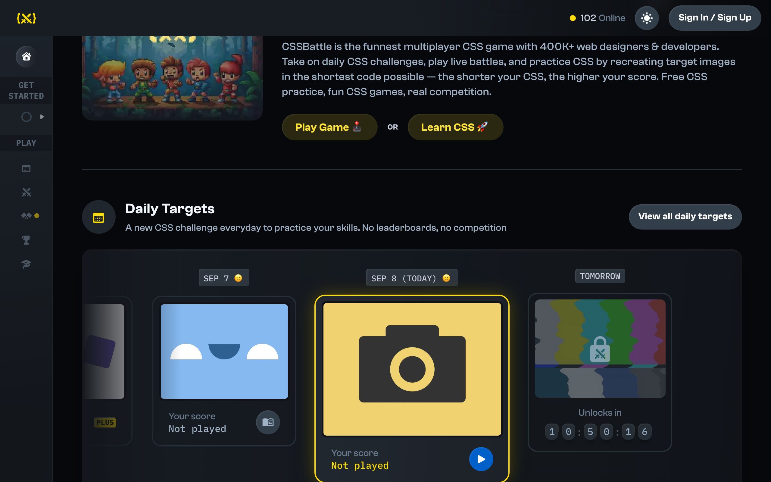 CSS Battle screenshot