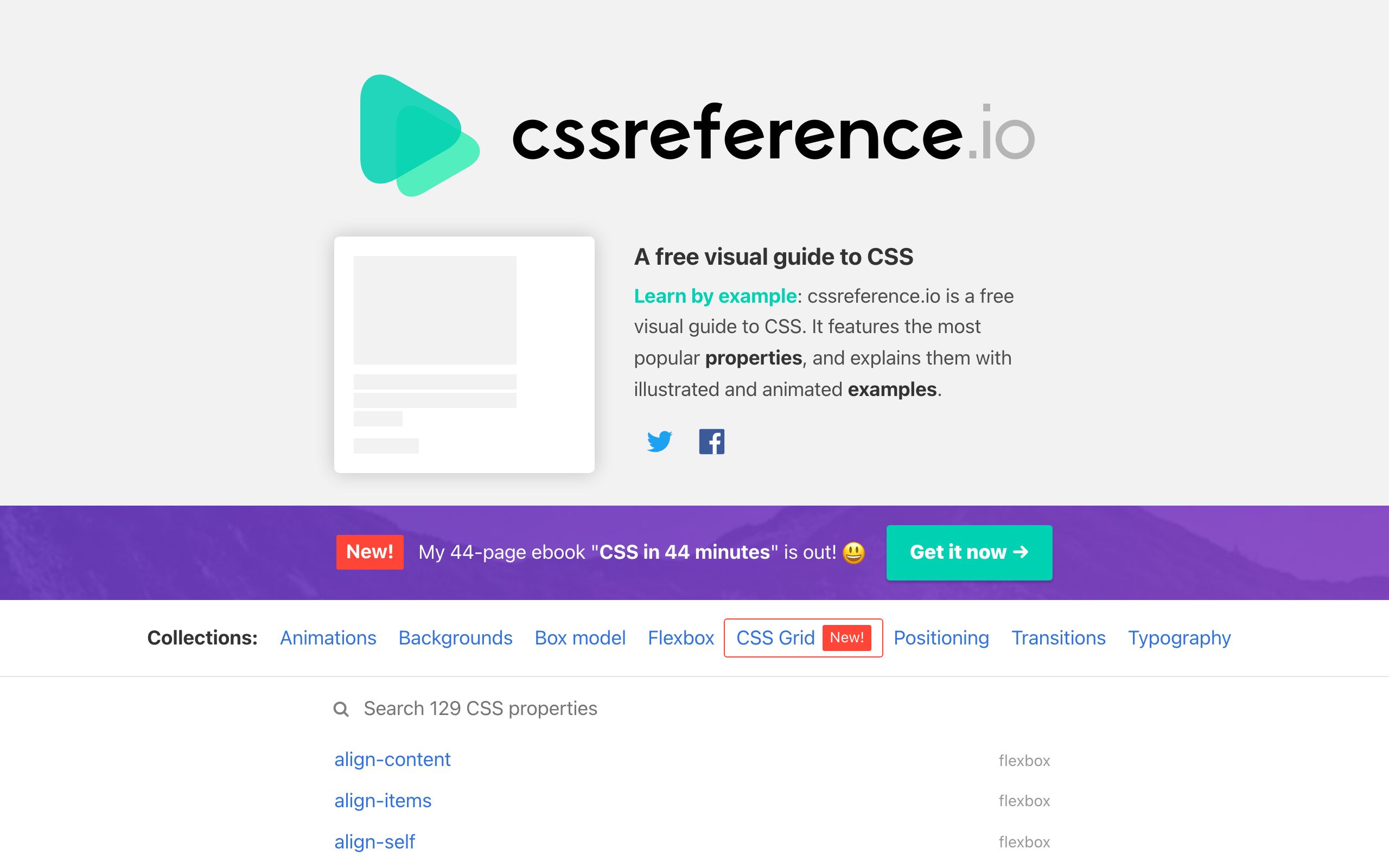 CSS Reference screenshot