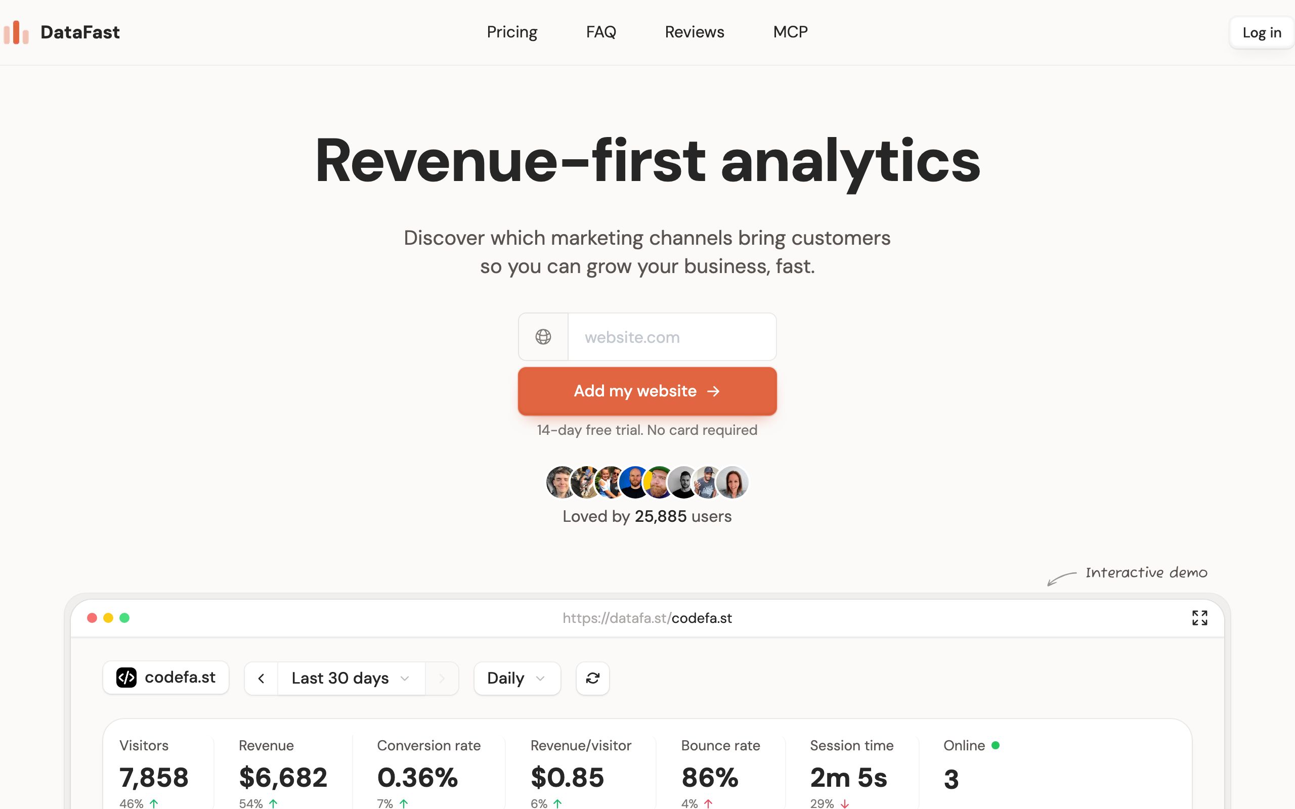 DataFast screenshot