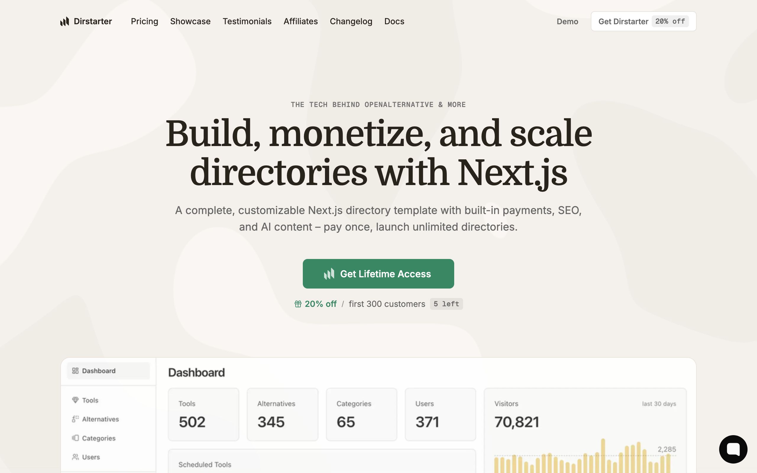 Dirstarter screenshot