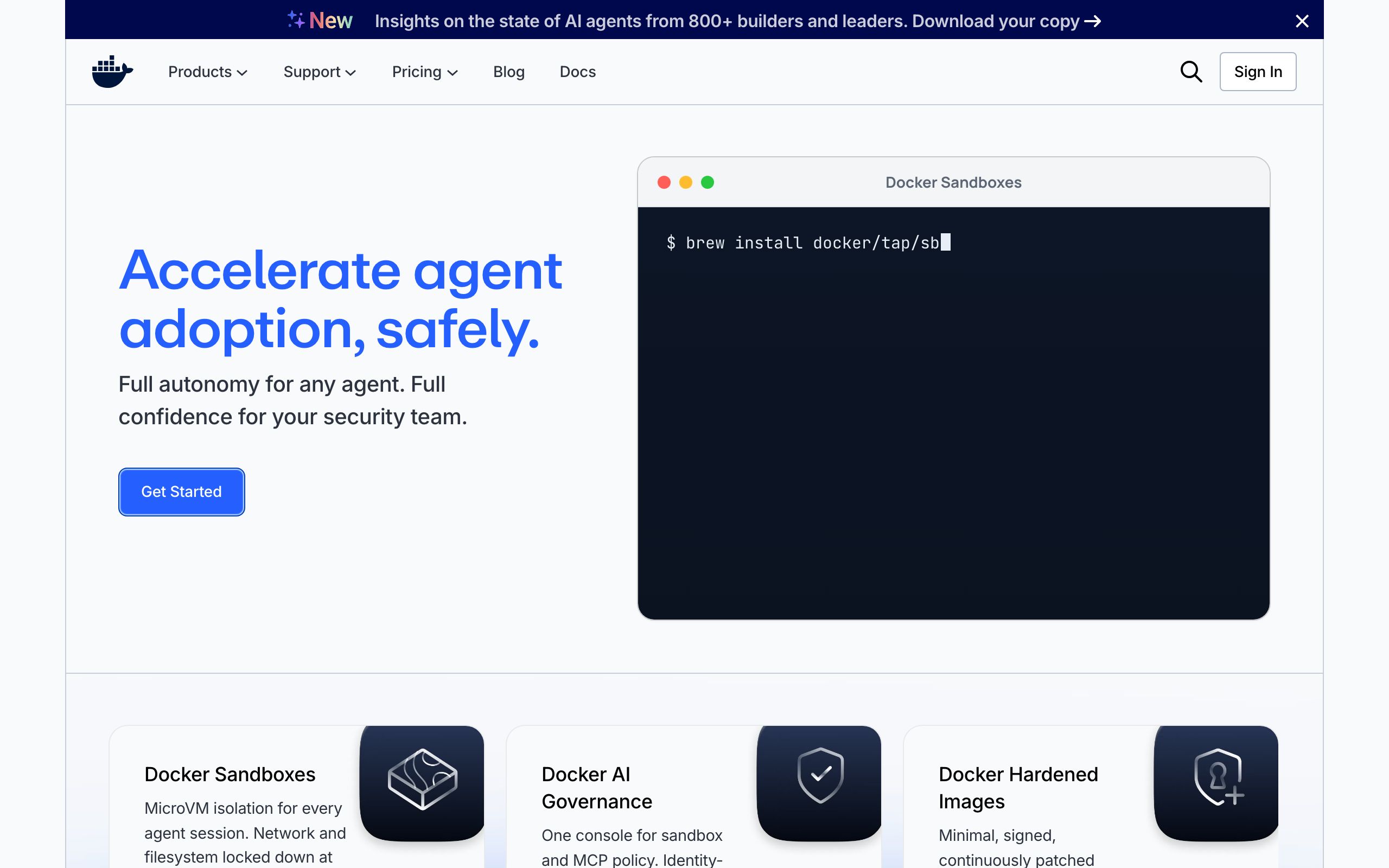 Docker screenshot