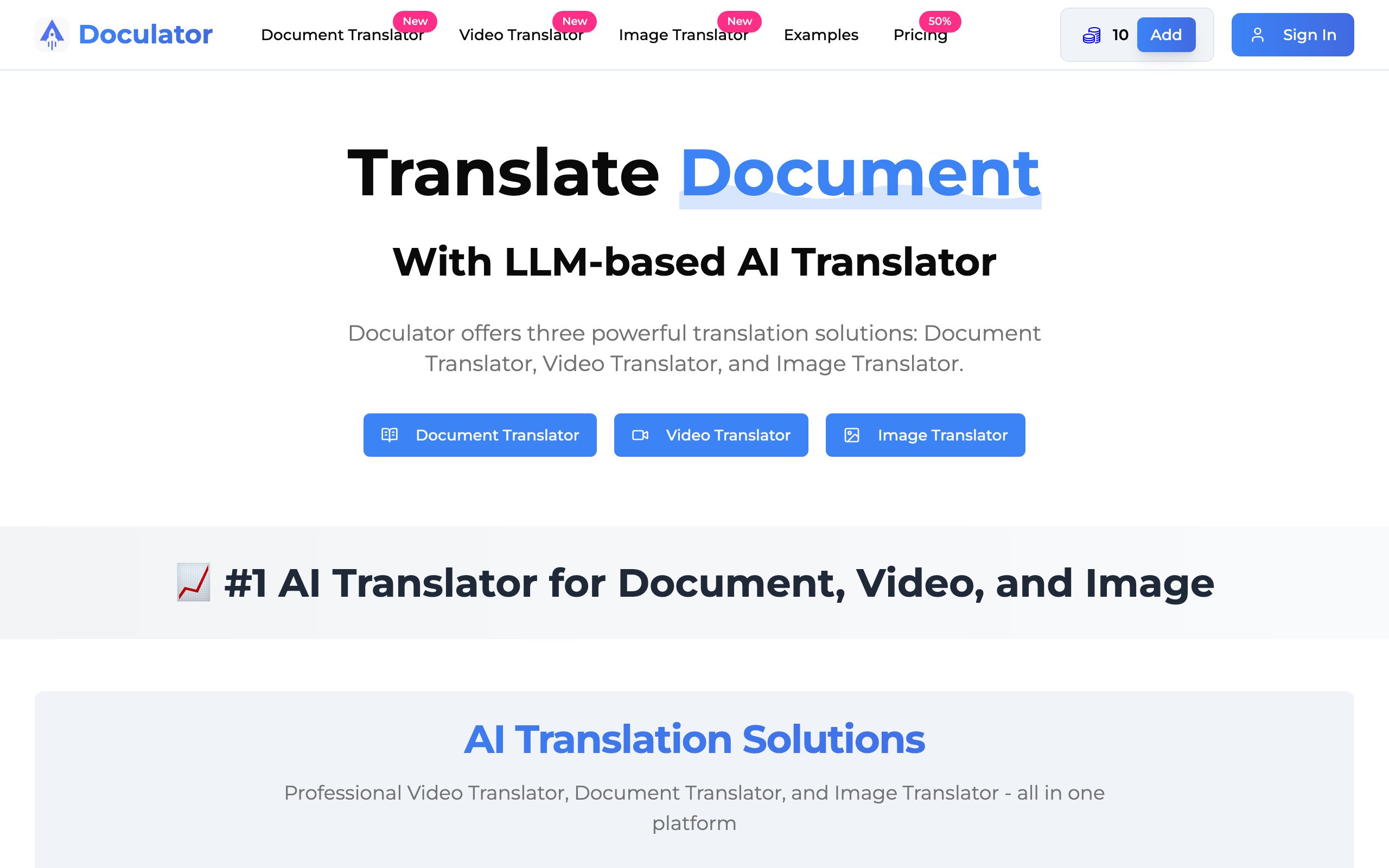 Doculator screenshot