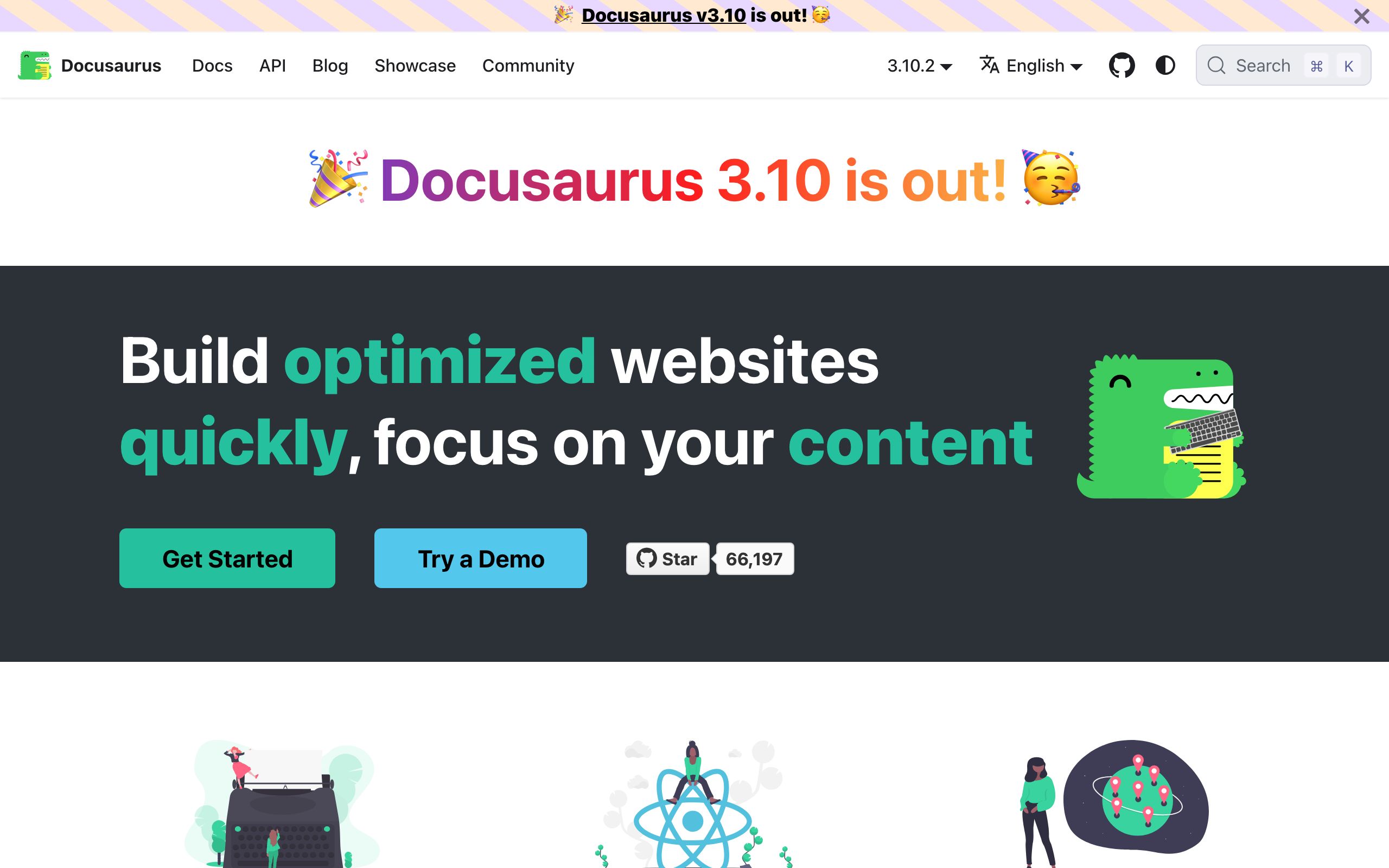 Docusaurus screenshot