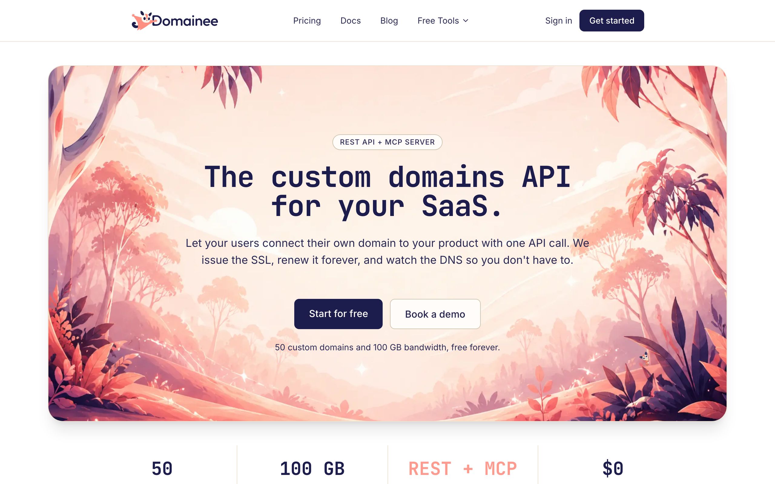 Domainee screenshot