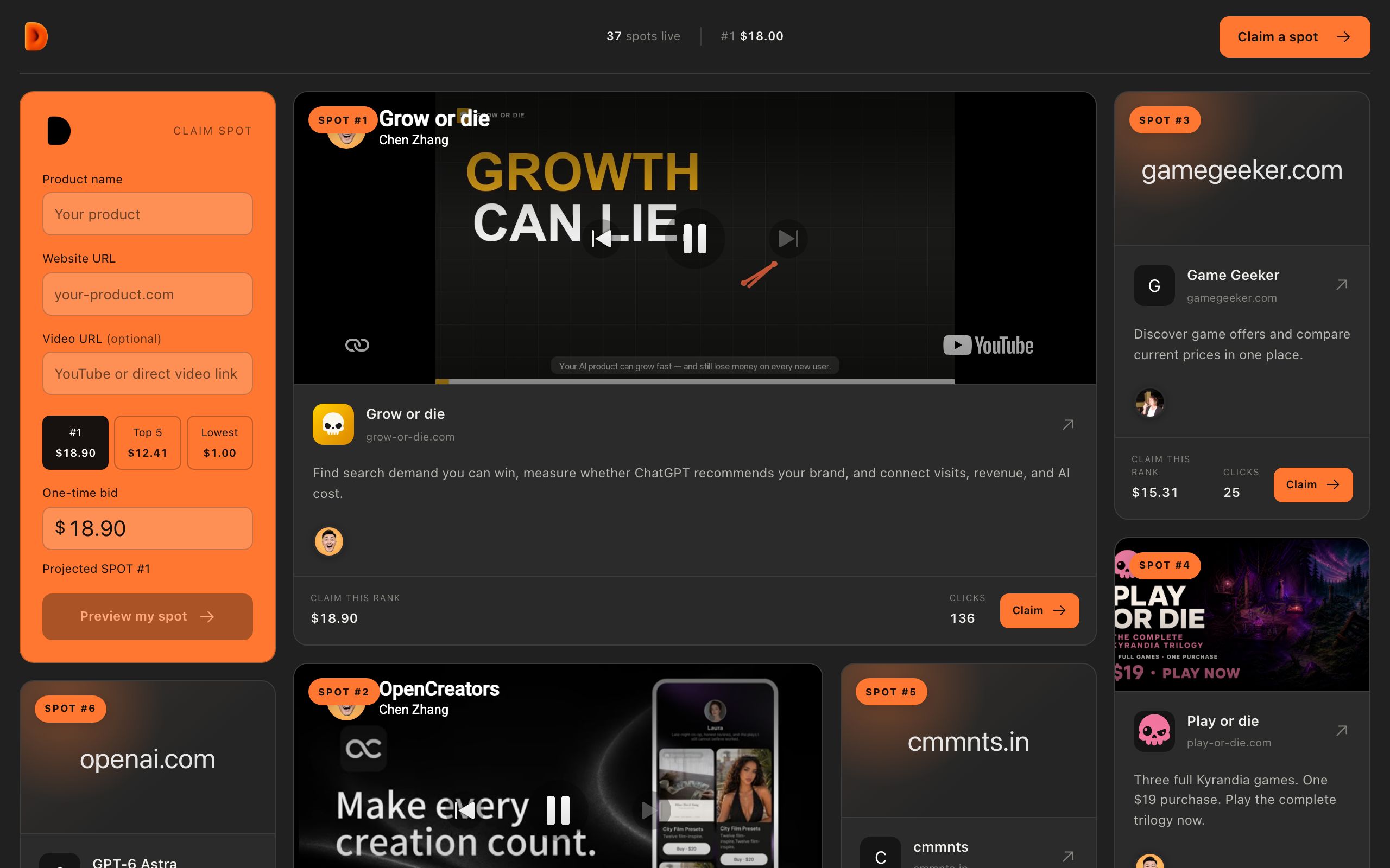 DROP screenshot