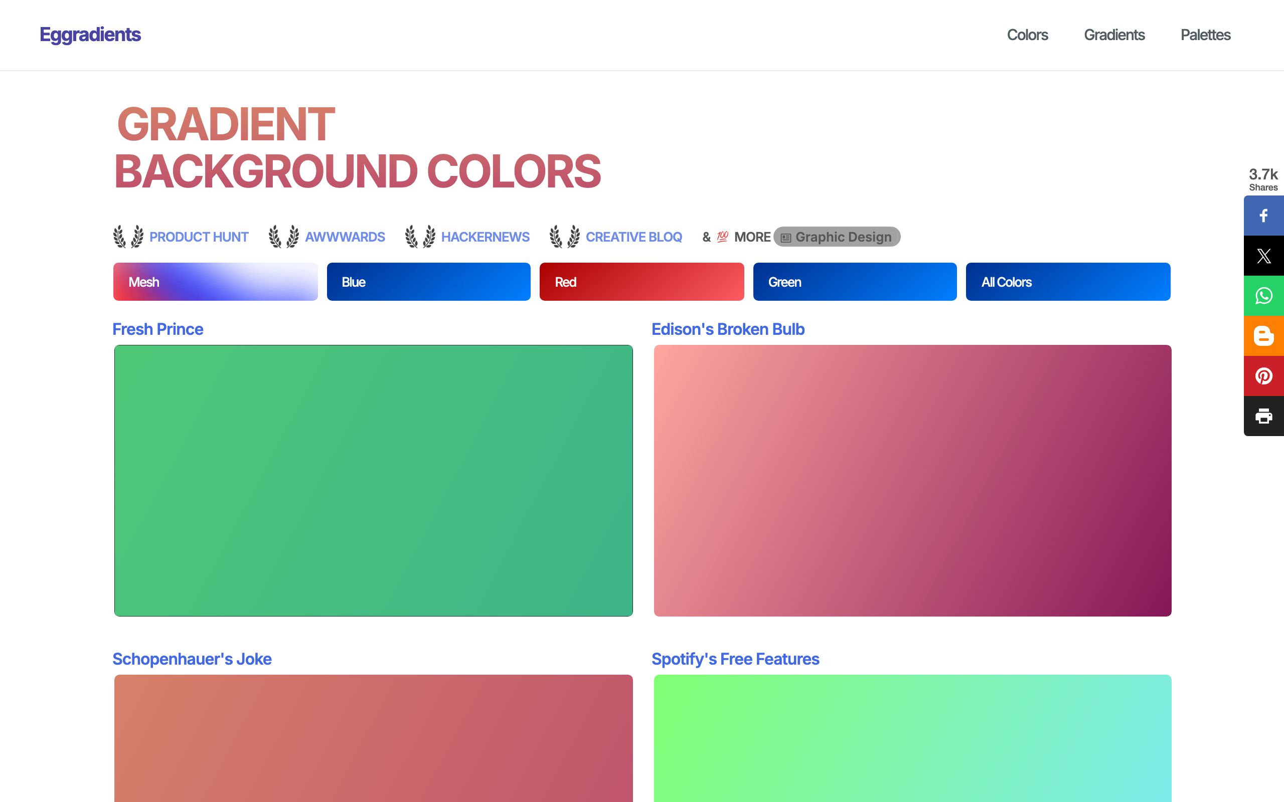 Eggradients screenshot