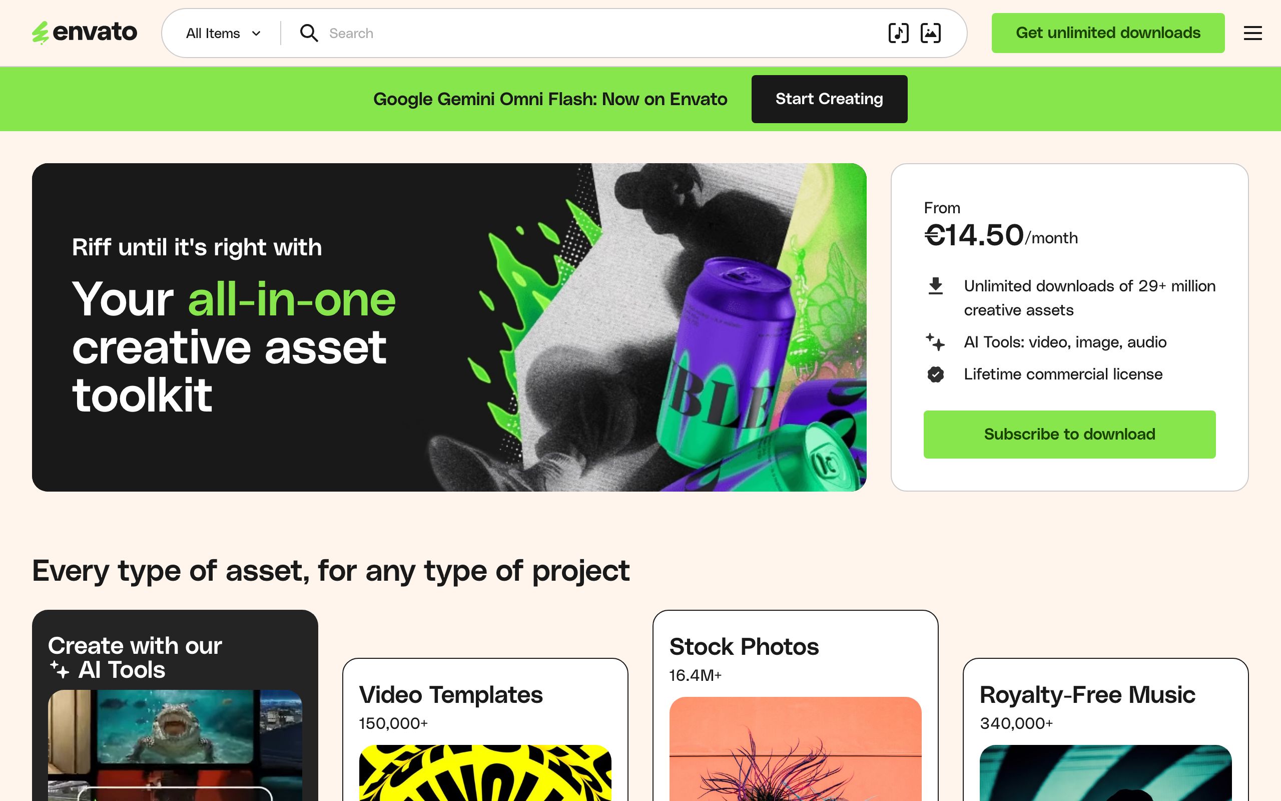 Envato screenshot