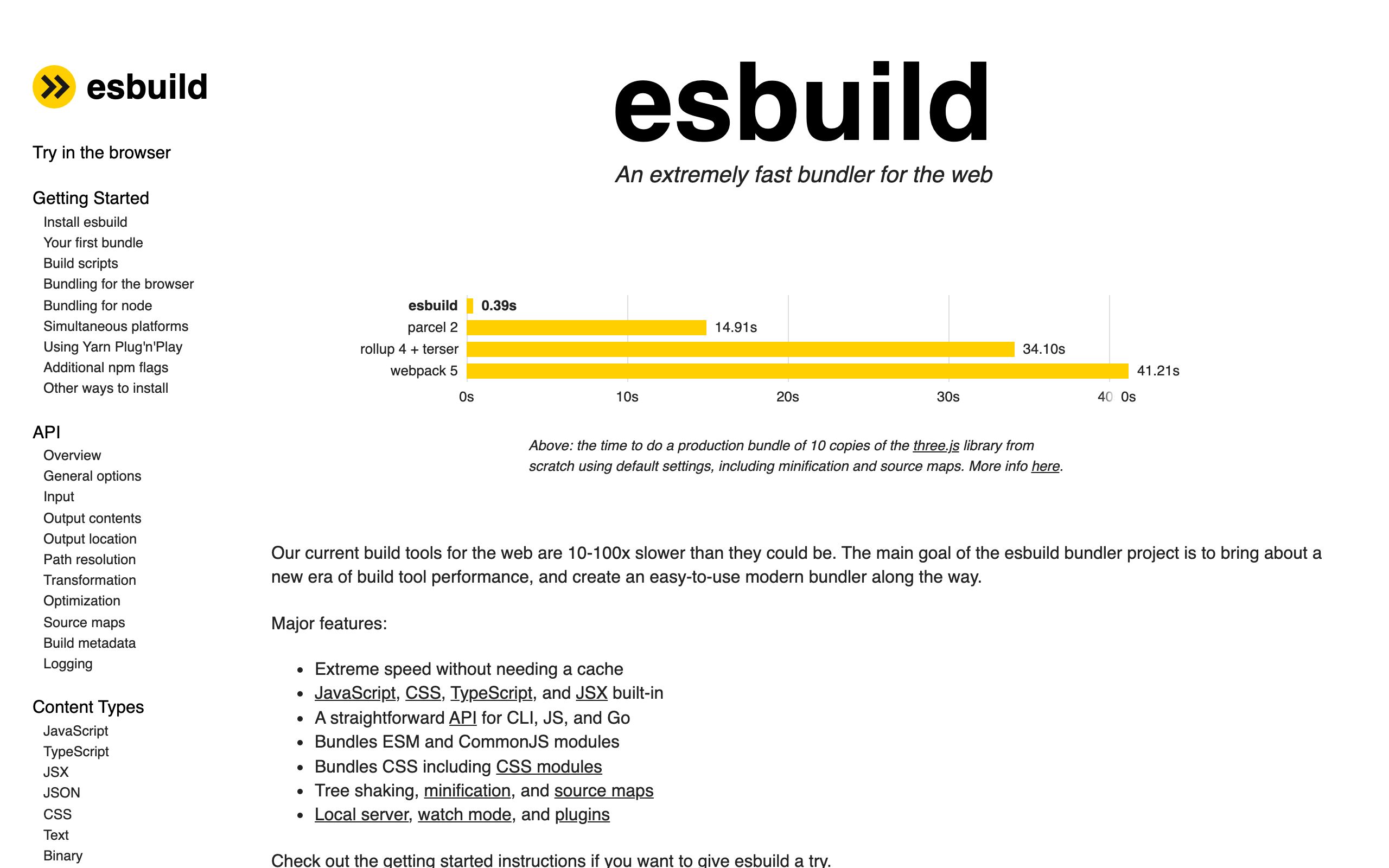 esbuild screenshot