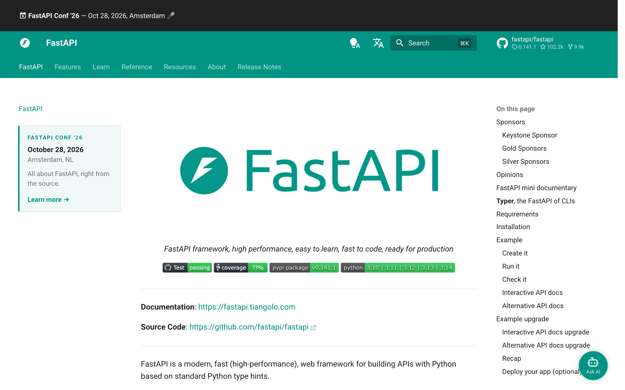 FastAPI screenshot